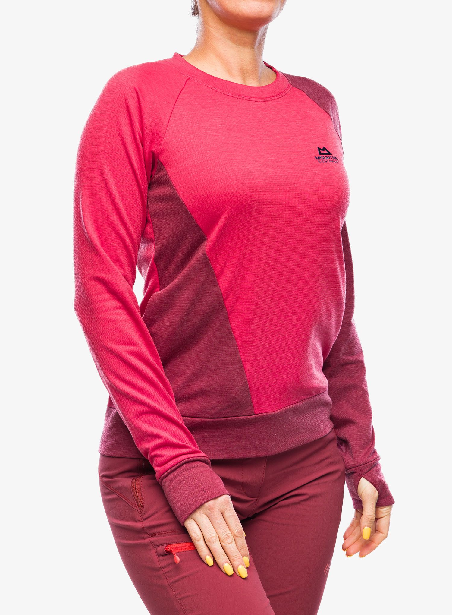 Dámská mikina na lezení Mountain Equipment Endika Top - capsicum/tibetan red