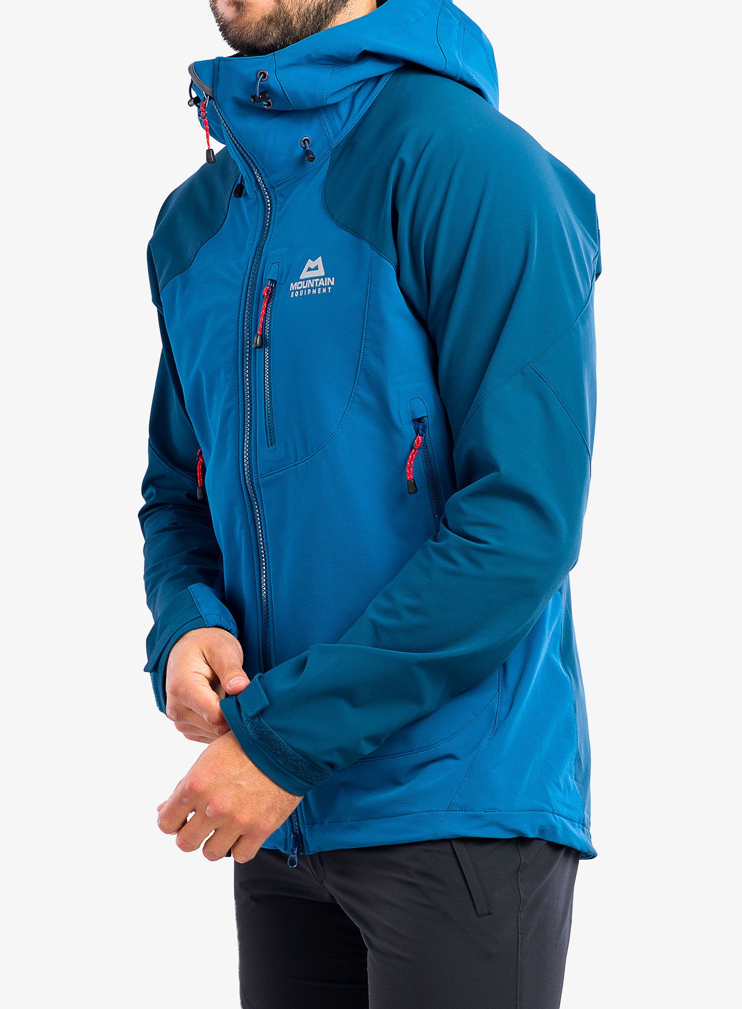 Softshellová bunda Mountain Equipment Frontier Hooded Jacket - alto/majolica