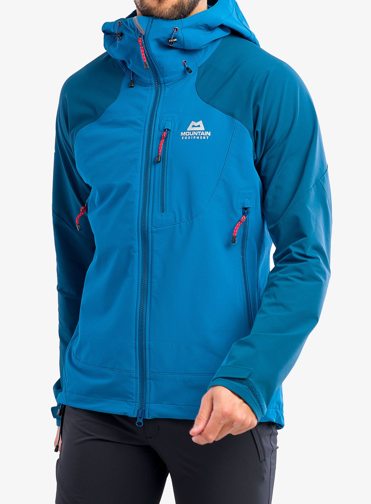 Softshellová bunda Mountain Equipment Frontier Hooded Jacket - alto/majolica