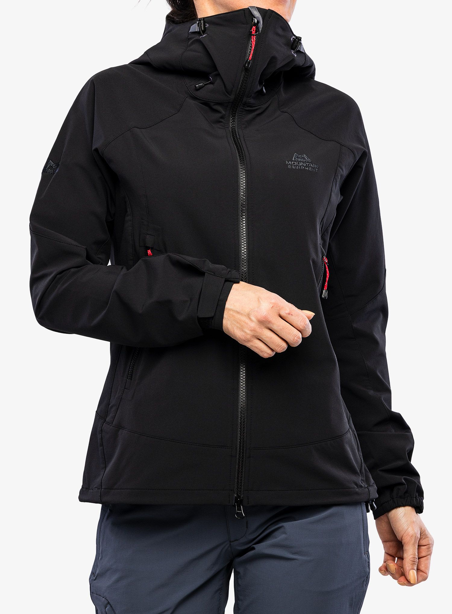 Softshellová bunda dámská Mountain Equipment Frontier Hooded Jacket - black