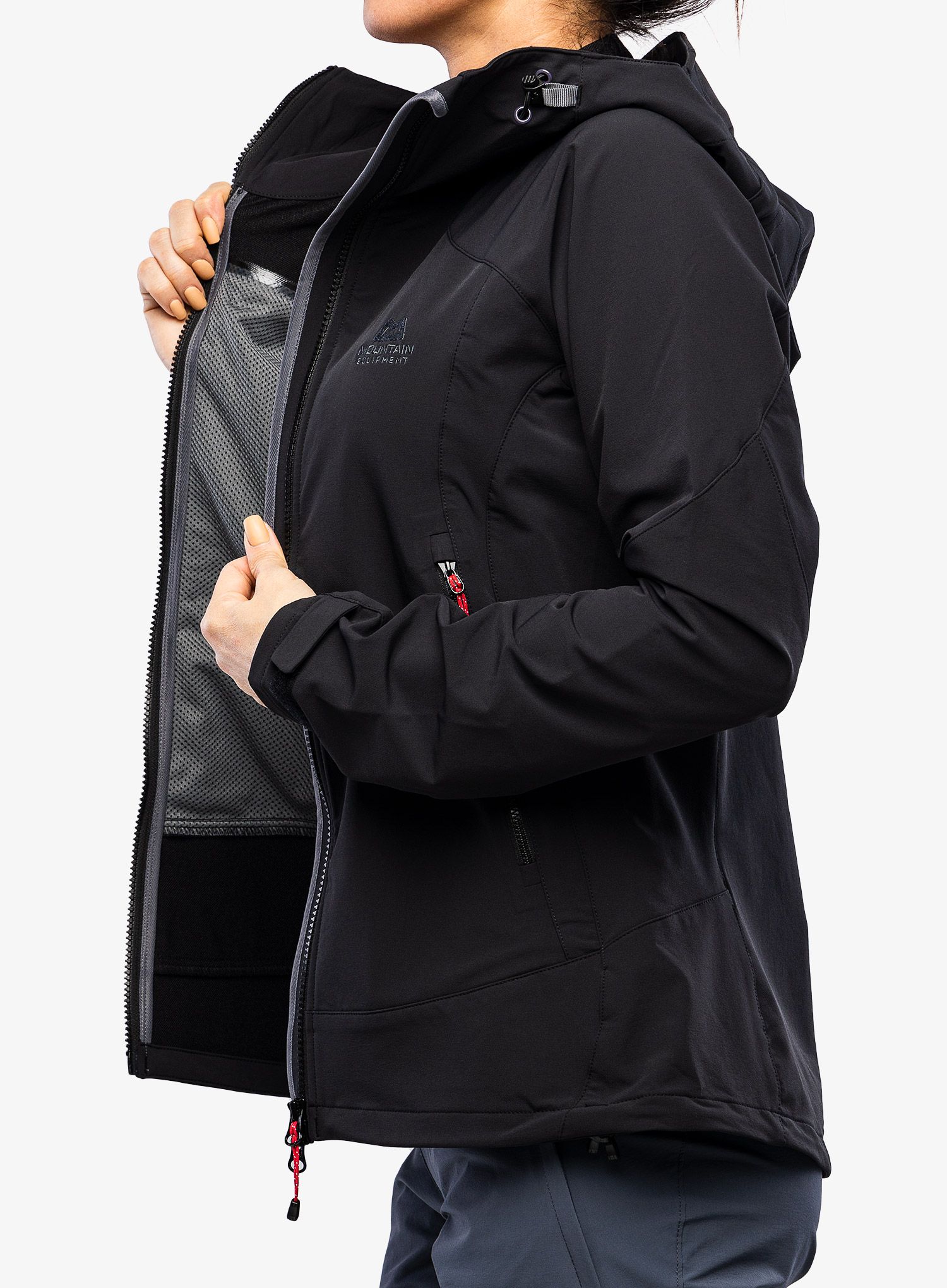 Softshellová bunda dámská Mountain Equipment Frontier Hooded Jacket - black