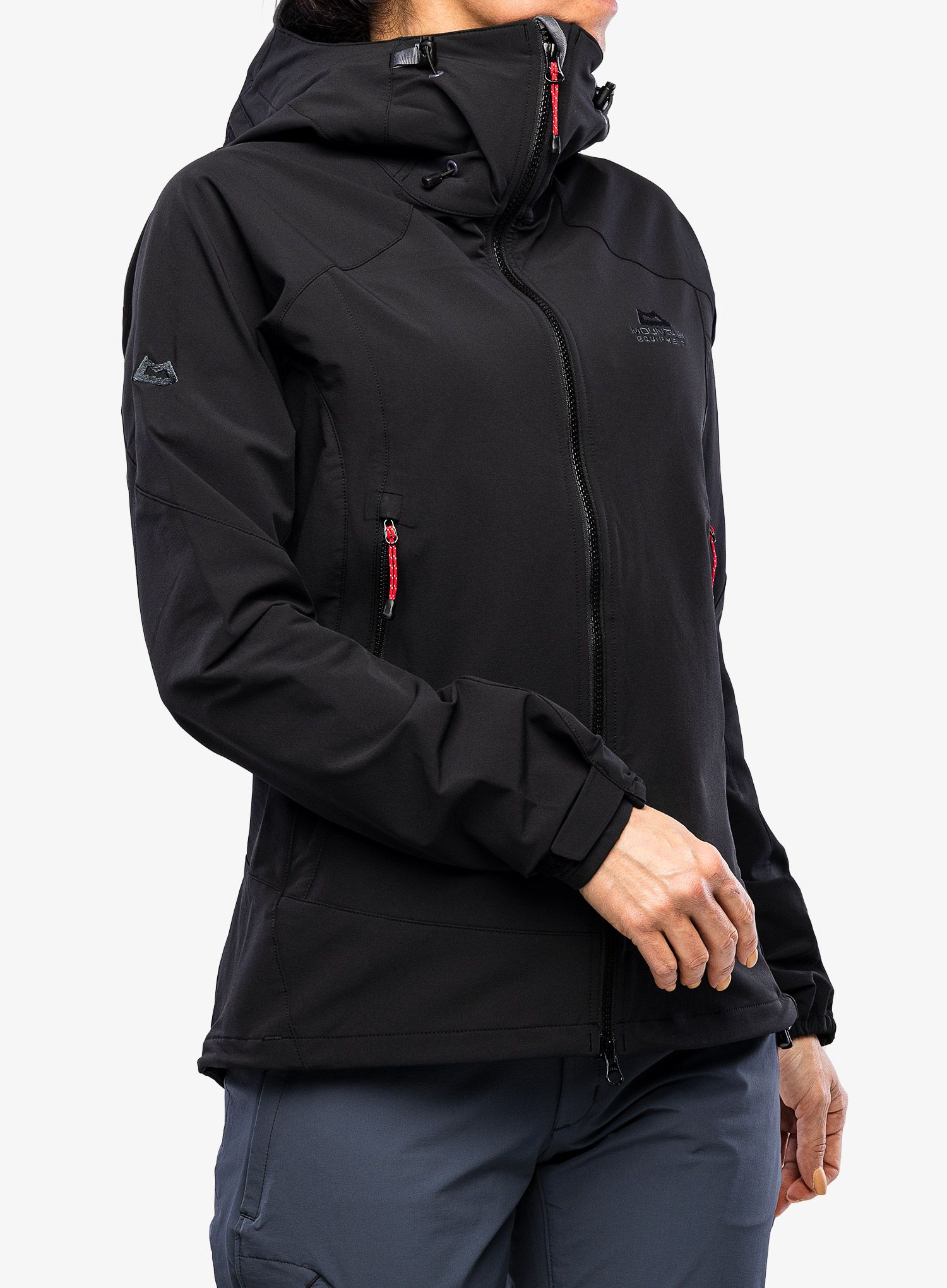 Softshellová bunda dámská Mountain Equipment Frontier Hooded Jacket - black