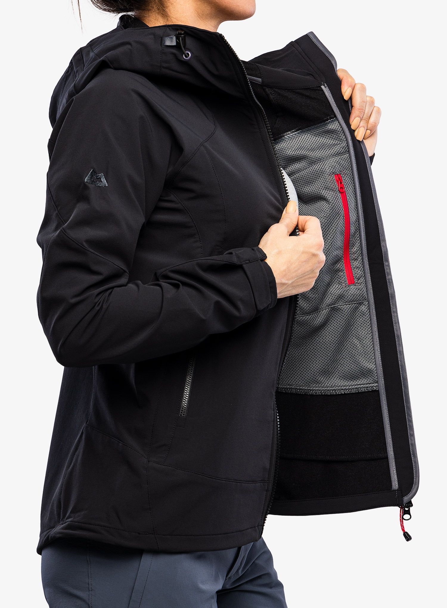 Softshellová bunda dámská Mountain Equipment Frontier Hooded Jacket - black