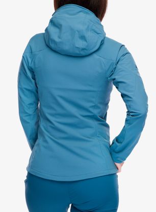 Softshellová bunda dámská Mountain Equipment Frontier Hooded Jacket - indian teal