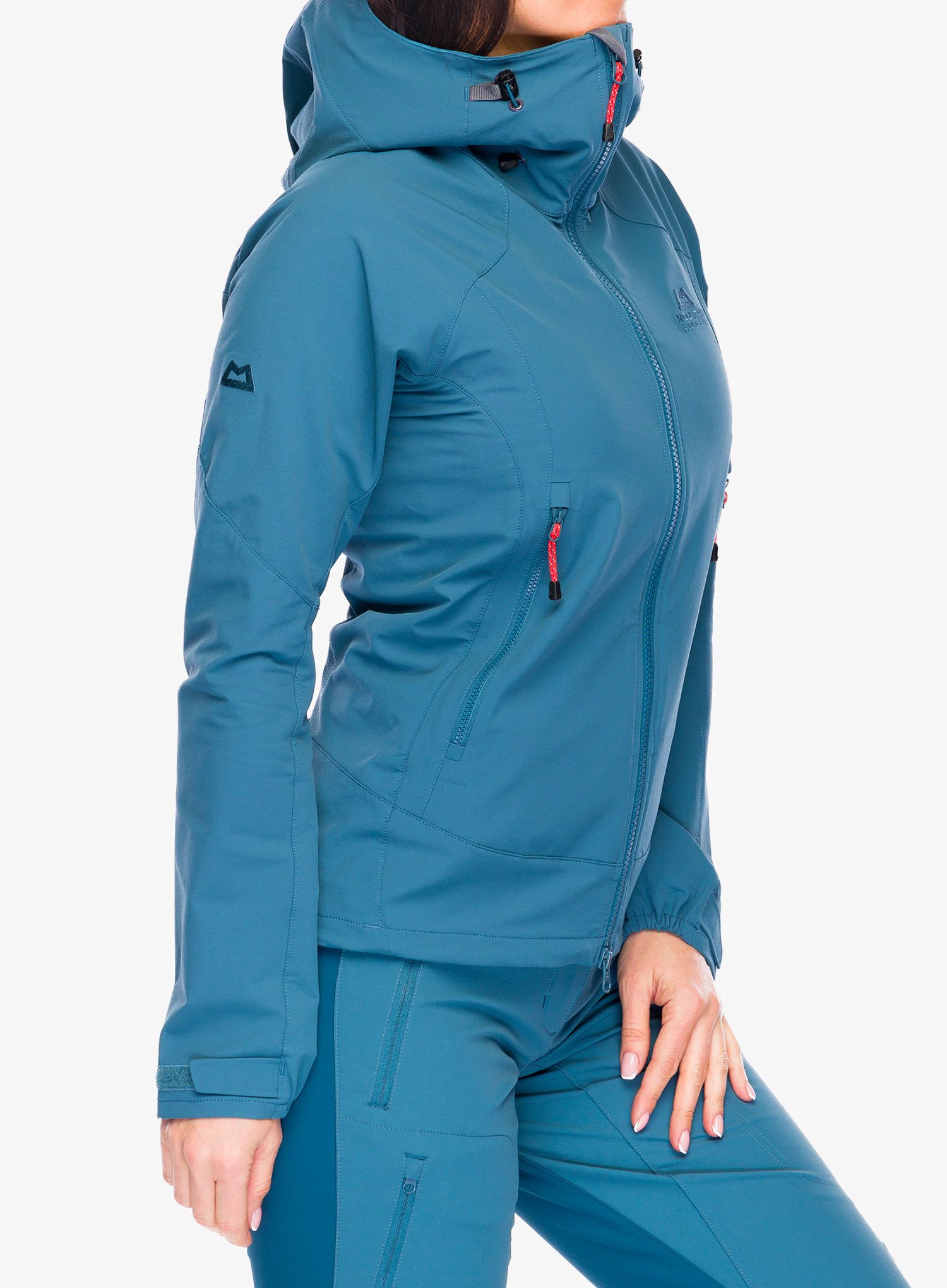 Softshellová bunda dámská Mountain Equipment Frontier Hooded Jacket - indian teal