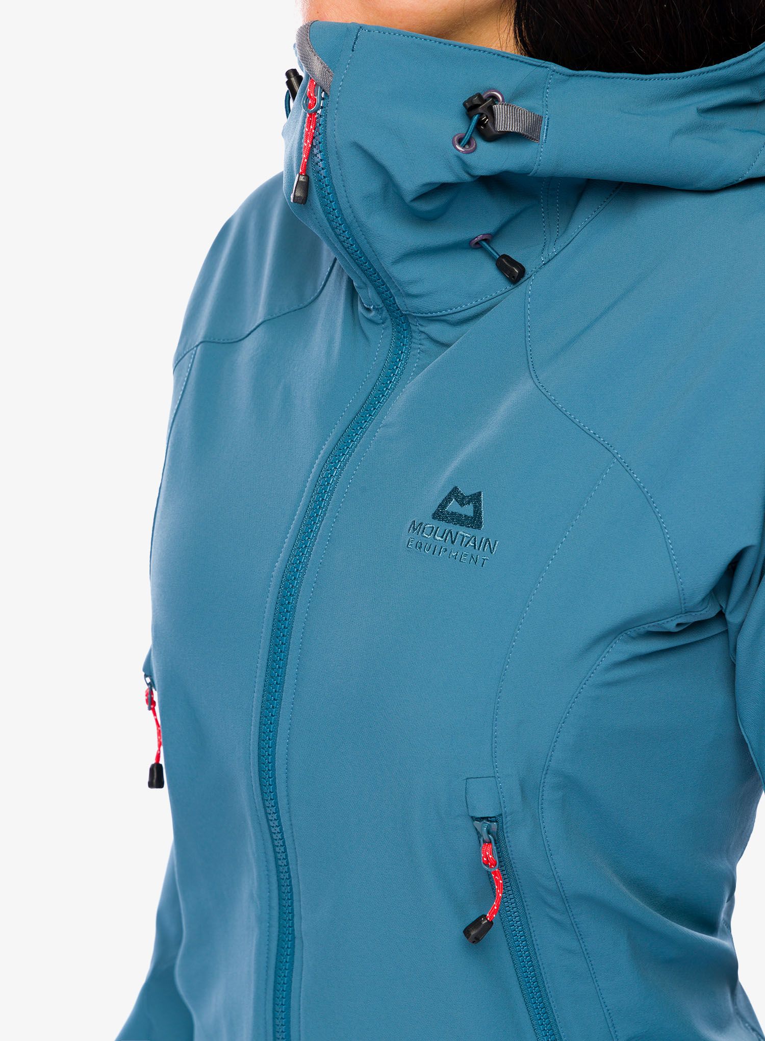 Softshellová bunda dámská Mountain Equipment Frontier Hooded Jacket - indian teal