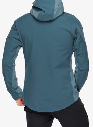 Softshellová bunda Mountain Equipment Frontier Hooded Jacket - indian teal/majolica