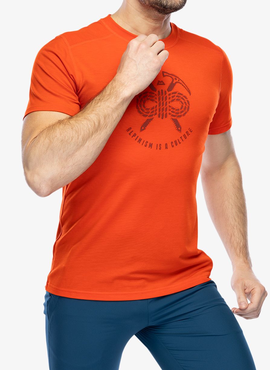 Sportovní tričko Mountain Equipment Headpoint Alpinism Tee - cardinal orange