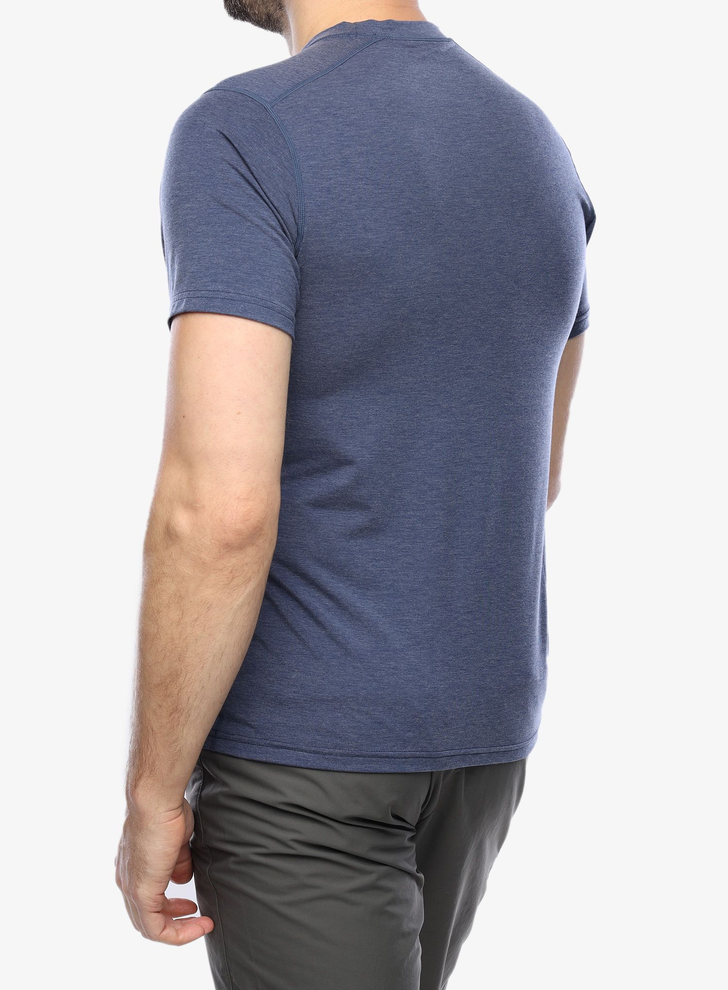 Rychleschnoucí triko Mountain Equipment Headpoint Script Tee - medieval blue