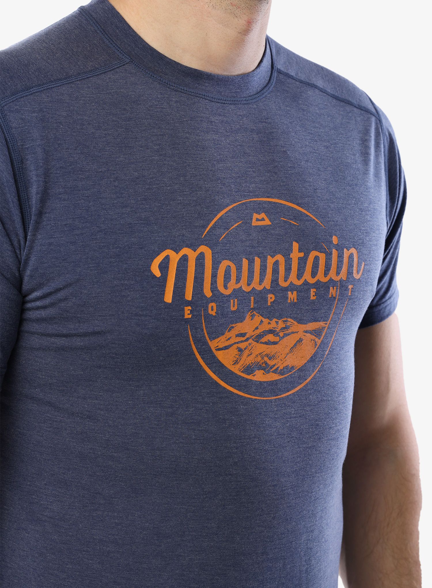 Rychleschnoucí triko Mountain Equipment Headpoint Script Tee - medieval blue