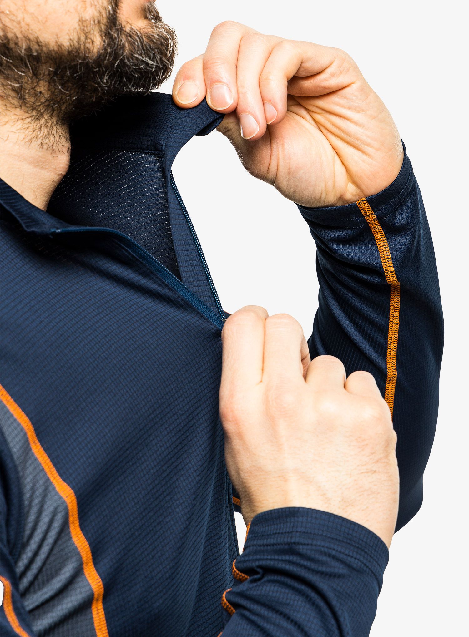 Longsleeve Mountain Equipment Ignis LS Zip Tee - cosmos/ombre blue