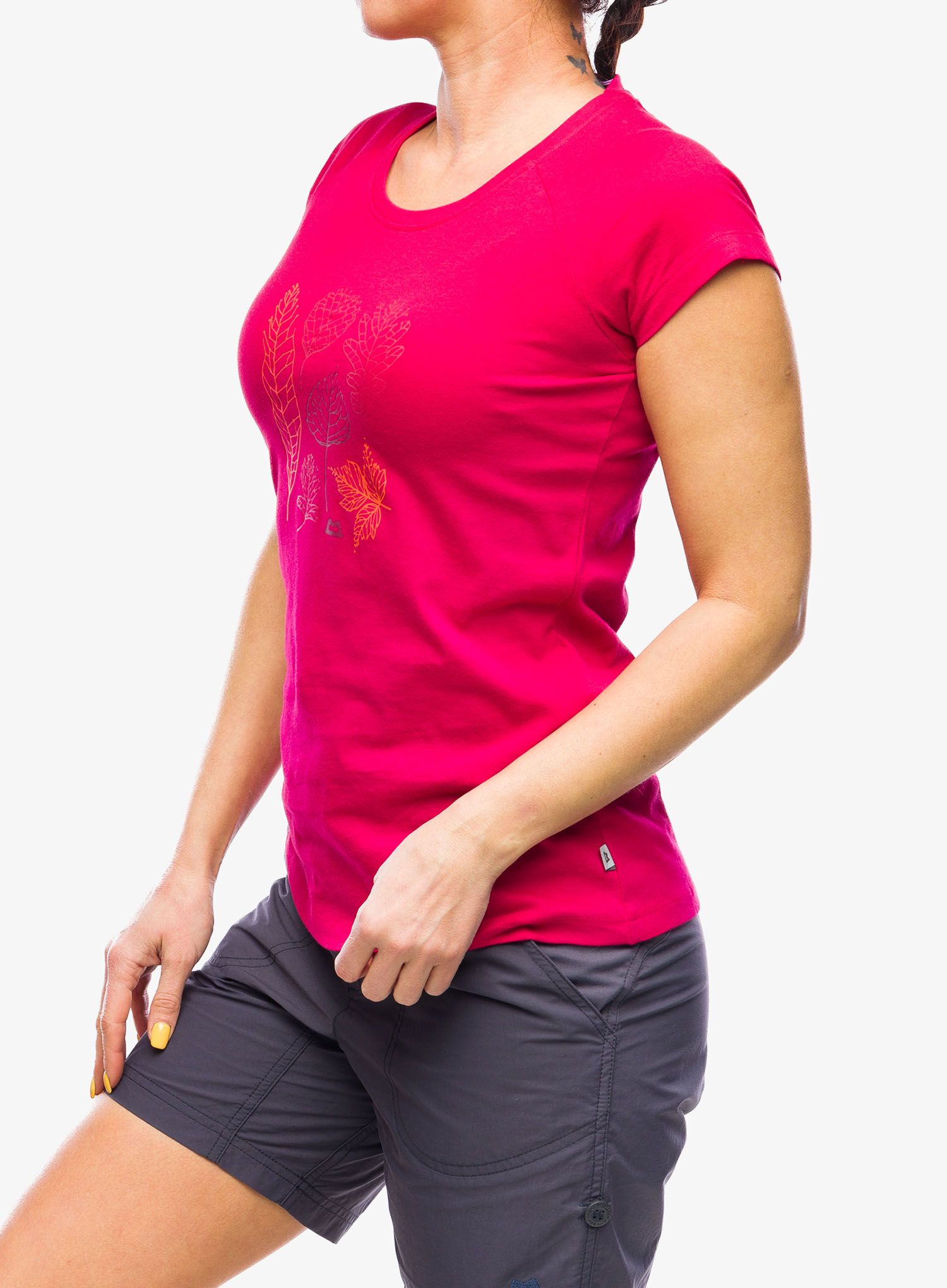 Bavlněné tričko dámské Mountain Equipment Leaf Tee - capsicum red