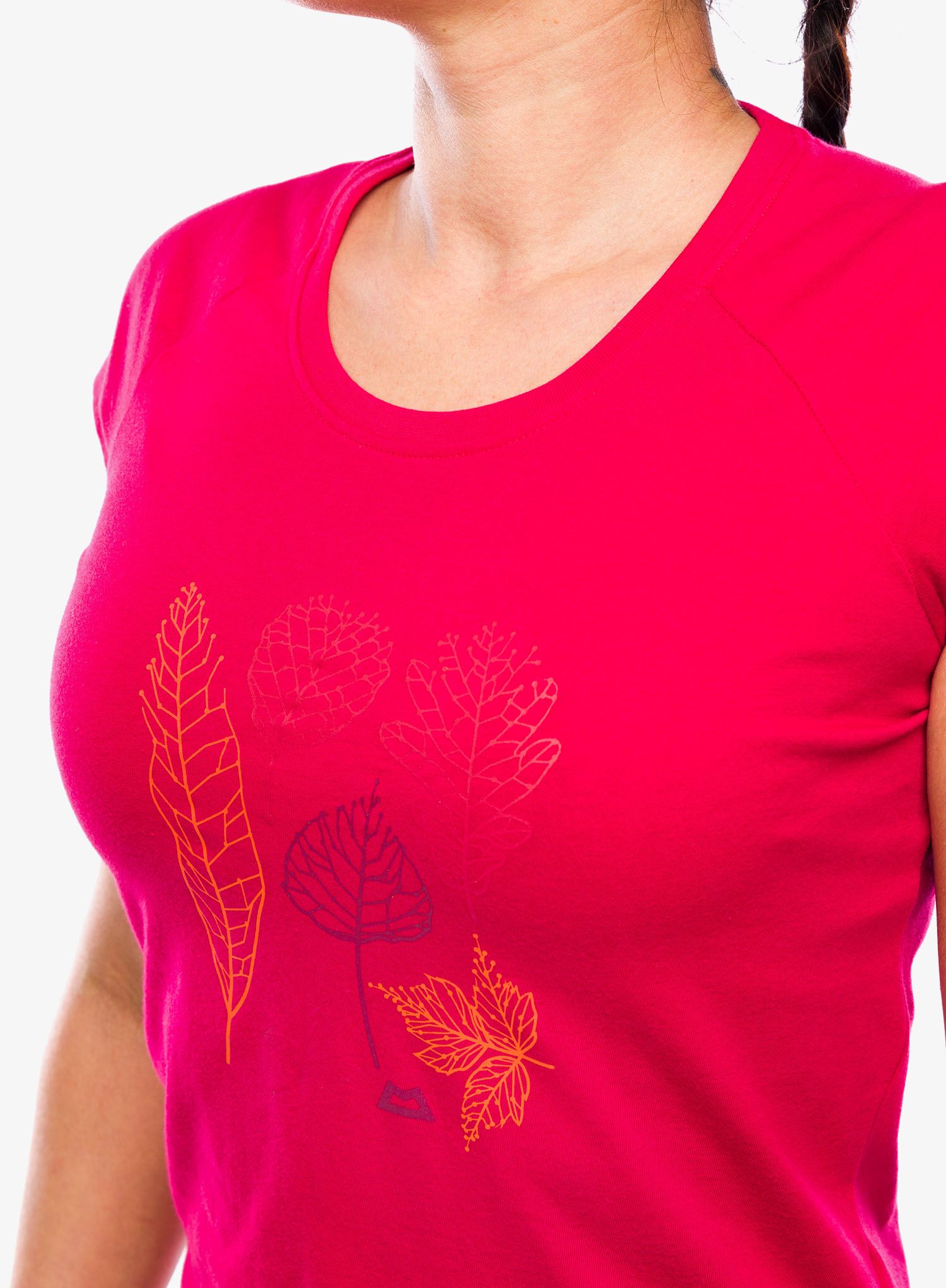 Bavlněné tričko dámské Mountain Equipment Leaf Tee - capsicum red