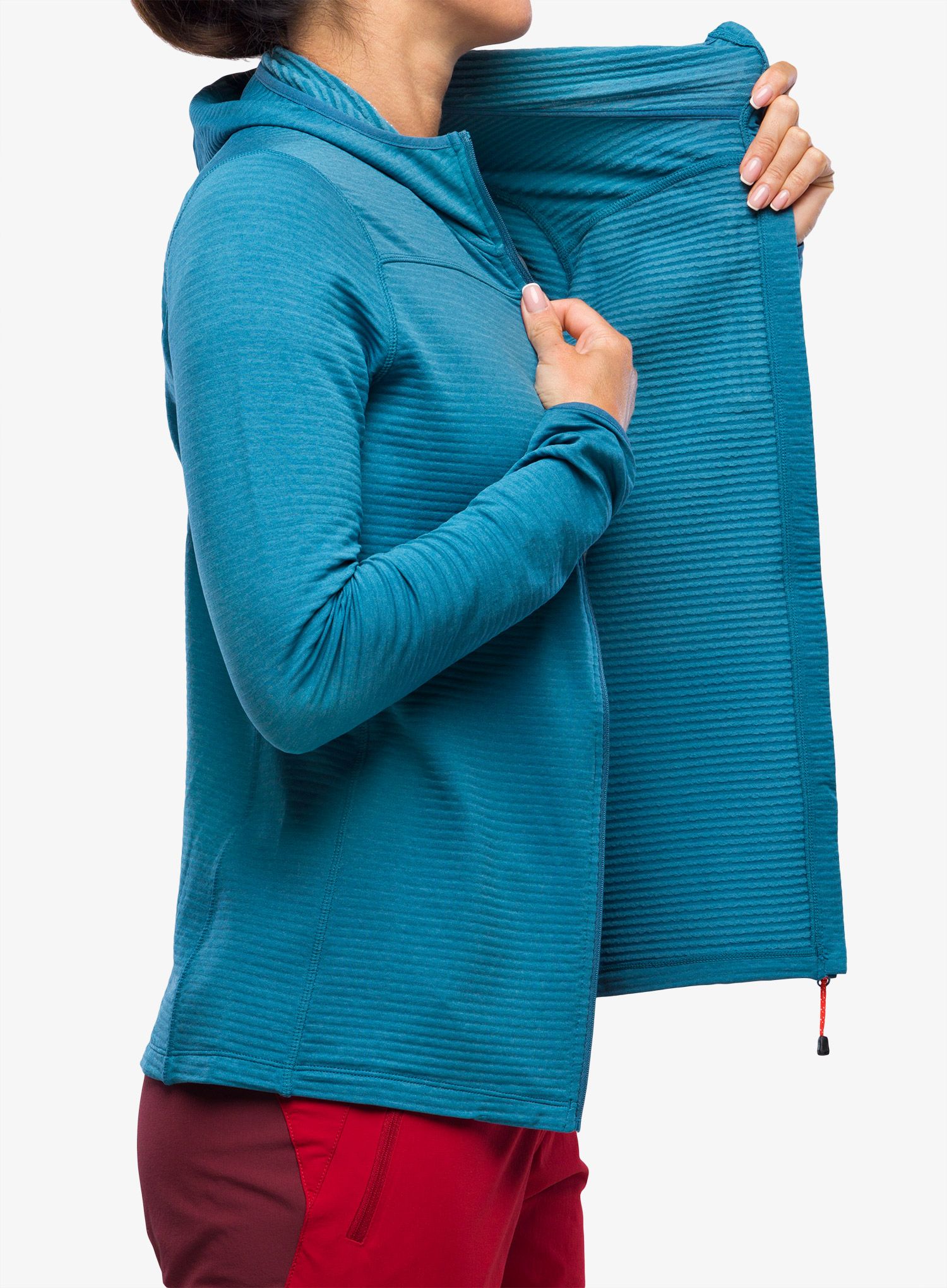 Dámská mikina na lezení Mountain Equipment Lumiko Hooded Jacket - stellar/majolica