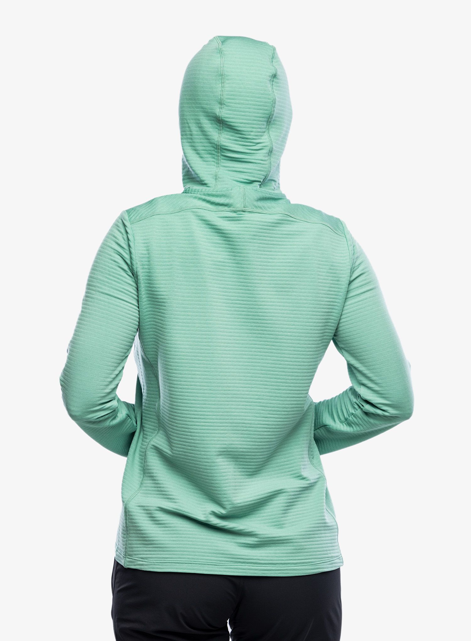 Dámská mikina na lezení Mountain Equipment Lumiko Hooded Jacket - lichen green/teal