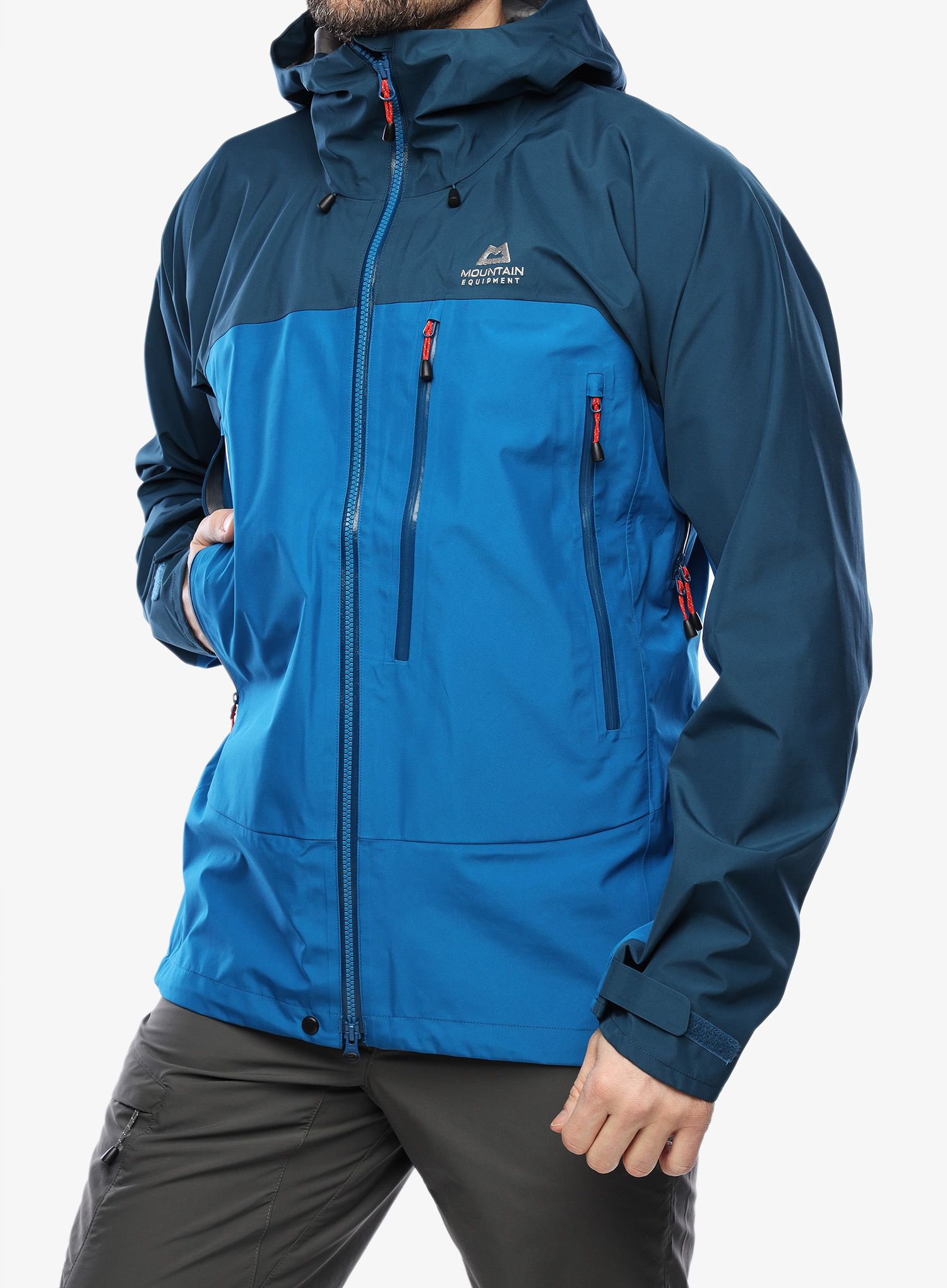 GORE TEX bunda Mountain Equipment Makalu Jacket - mykonos blue/majolica blue