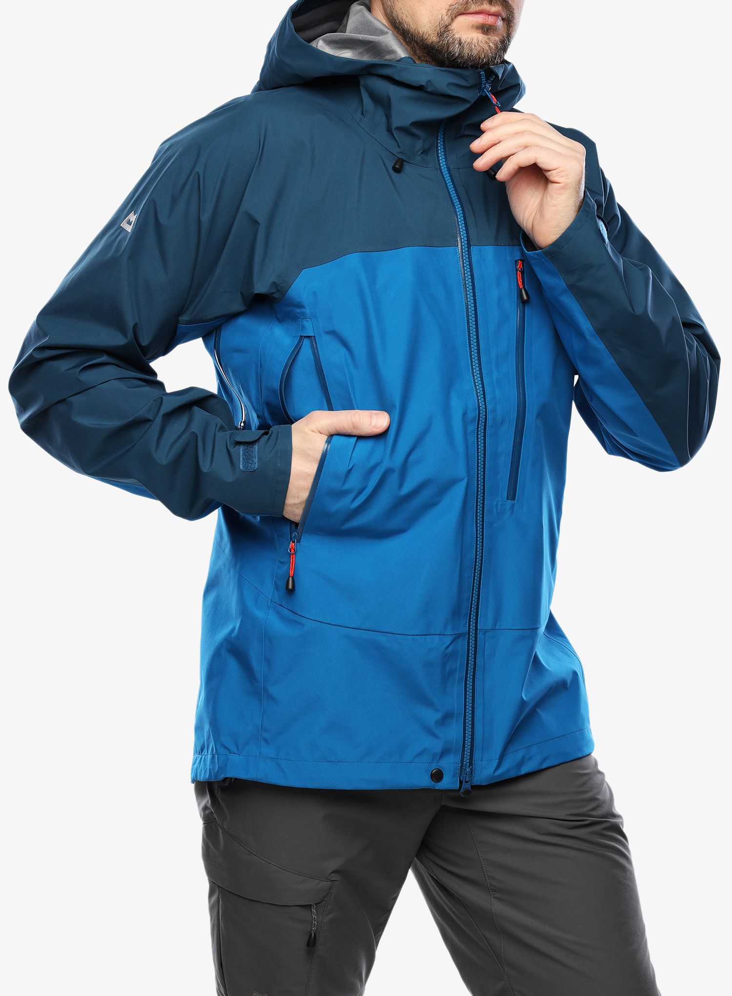GORE TEX bunda Mountain Equipment Makalu Jacket - mykonos blue/majolica blue