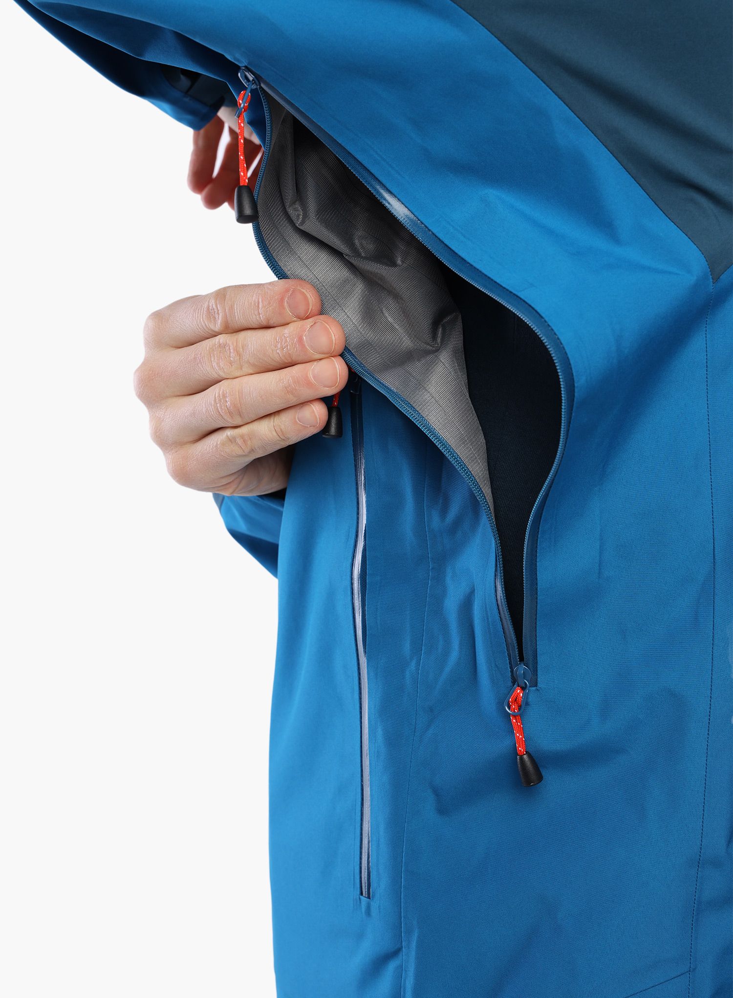 GORE TEX bunda Mountain Equipment Makalu Jacket - mykonos blue/majolica blue