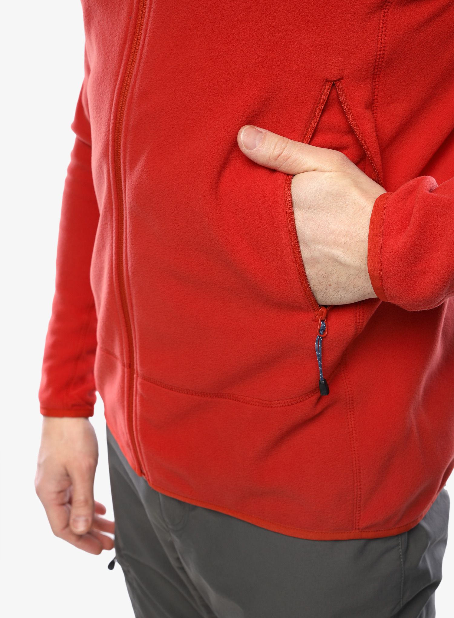 Fleecová bunda Mountain Equipment Micro Zip Jacket - red rock