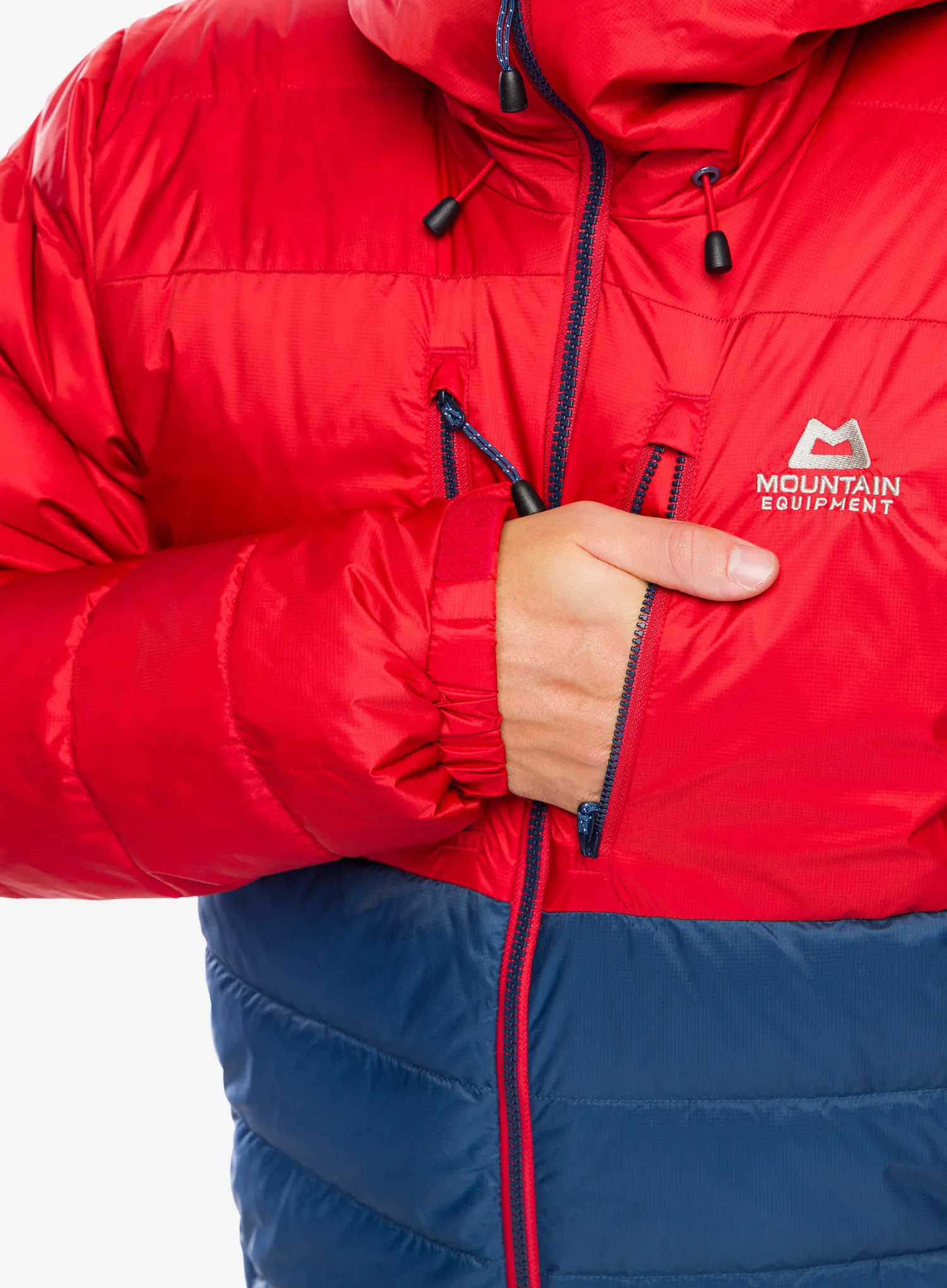 Péřová bunda Mountain Equipment Paiyu Jacket - dusk/red rock