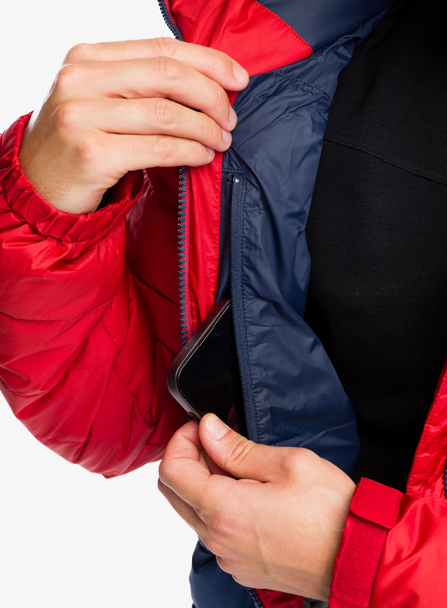 Péřová bunda Mountain Equipment Paiyu Jacket - dusk/red rock