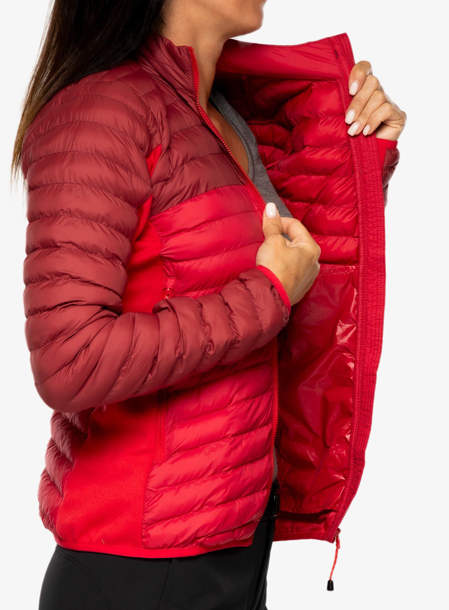 Zateplená bunda dámská Mountain Equipment Particle Jacket - capsicum/tibetan red