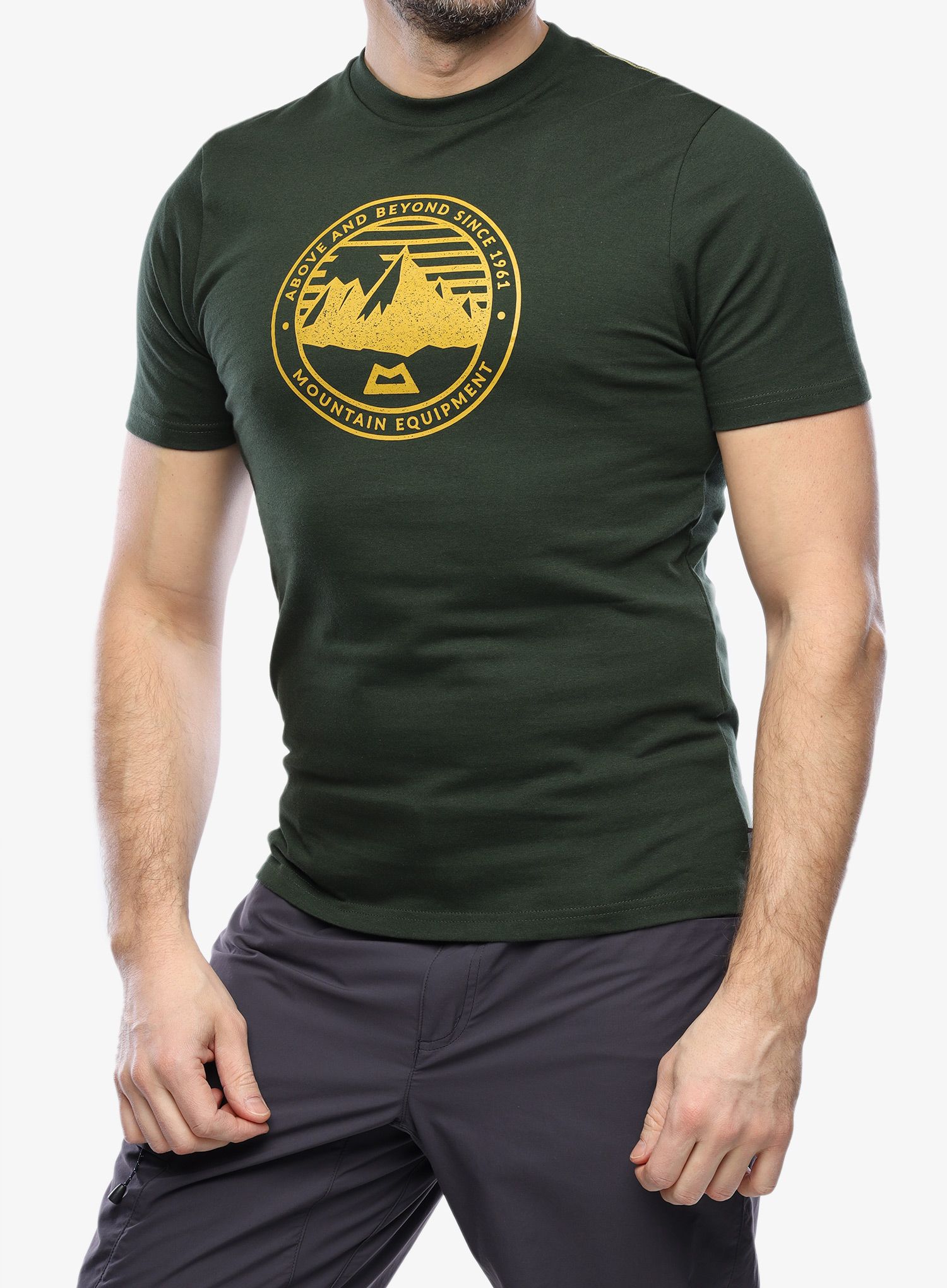 Tričko s potiskem Mountain Equipment Roundel Tee - conifer