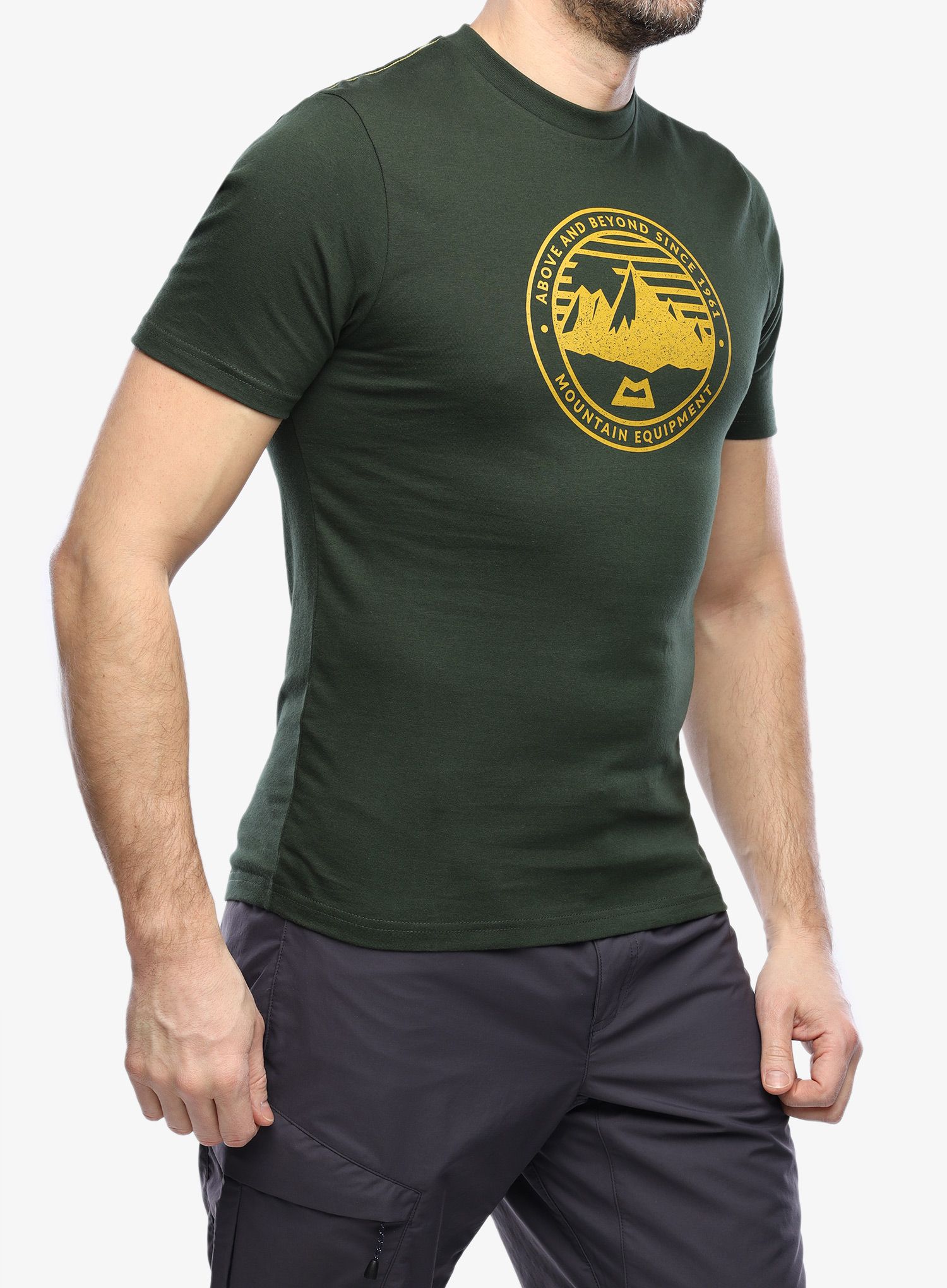 Tričko s potiskem Mountain Equipment Roundel Tee - conifer