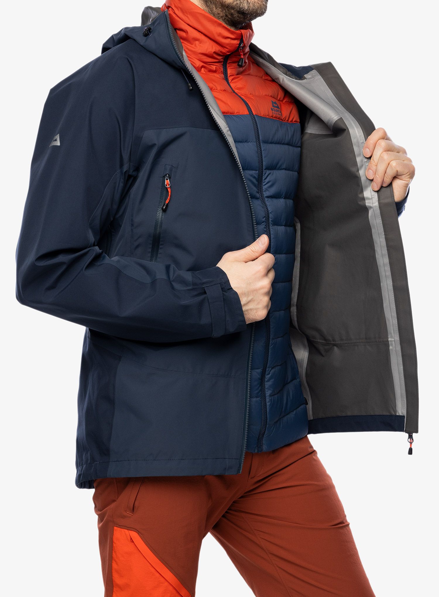 GORE TEX bunda Mountain Equipment Saltoro Jacket - blue nights/cosmos