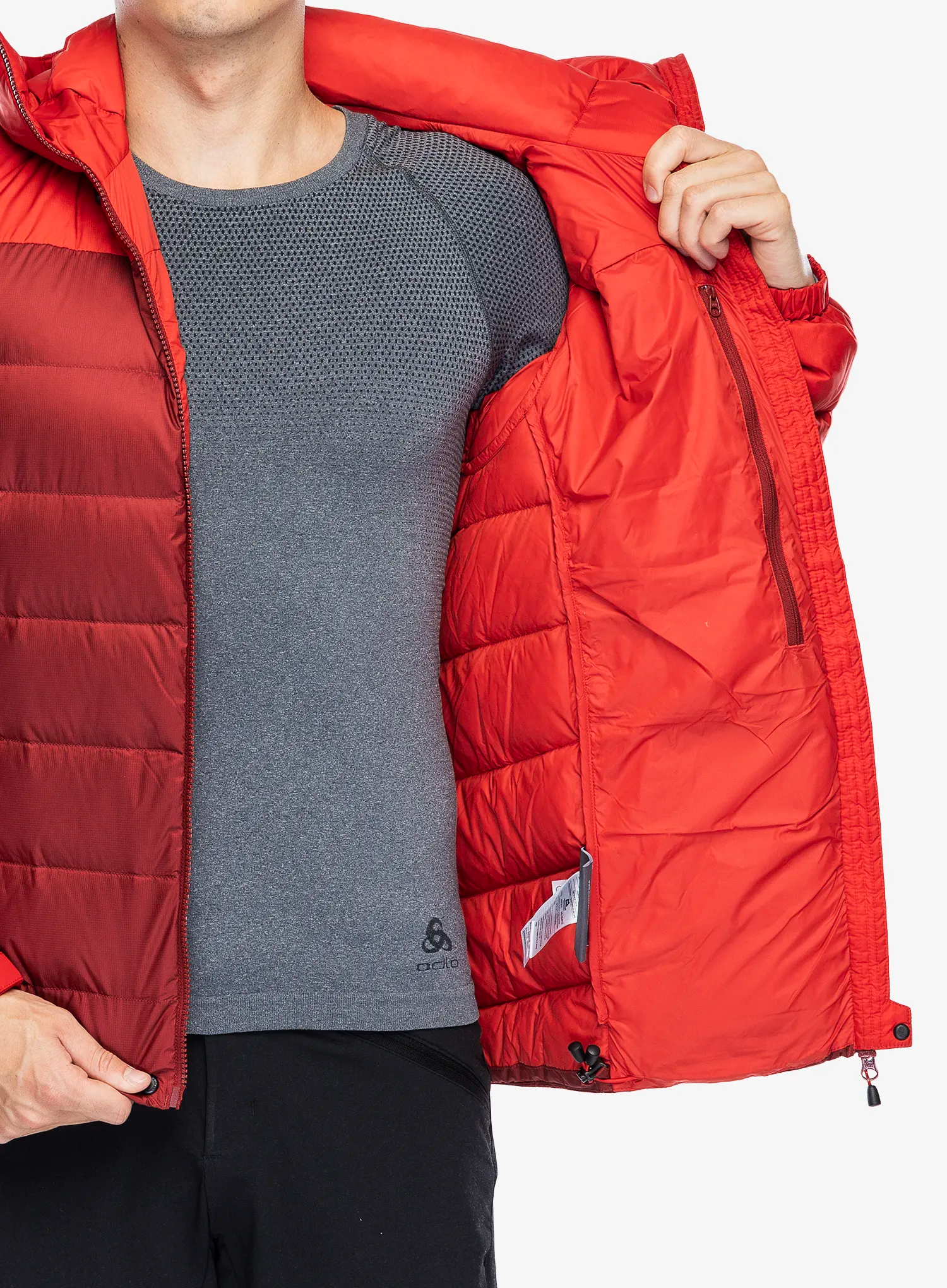 Péřová bunda Mountain Equipment Senja Jacket - merlot/chili