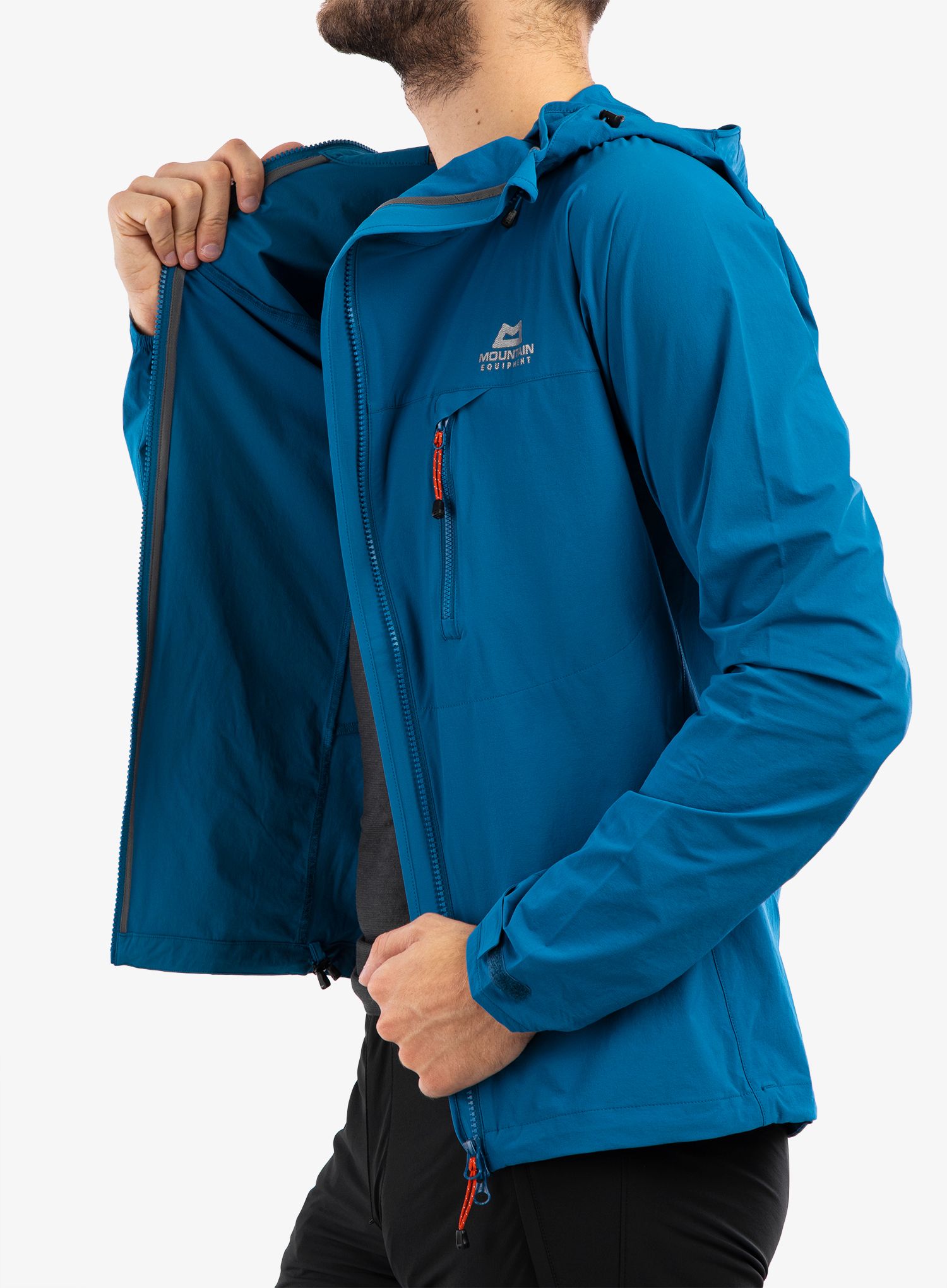 Softshellová bunda Mountain Equipment Squall Hooded Jacket - alto blue