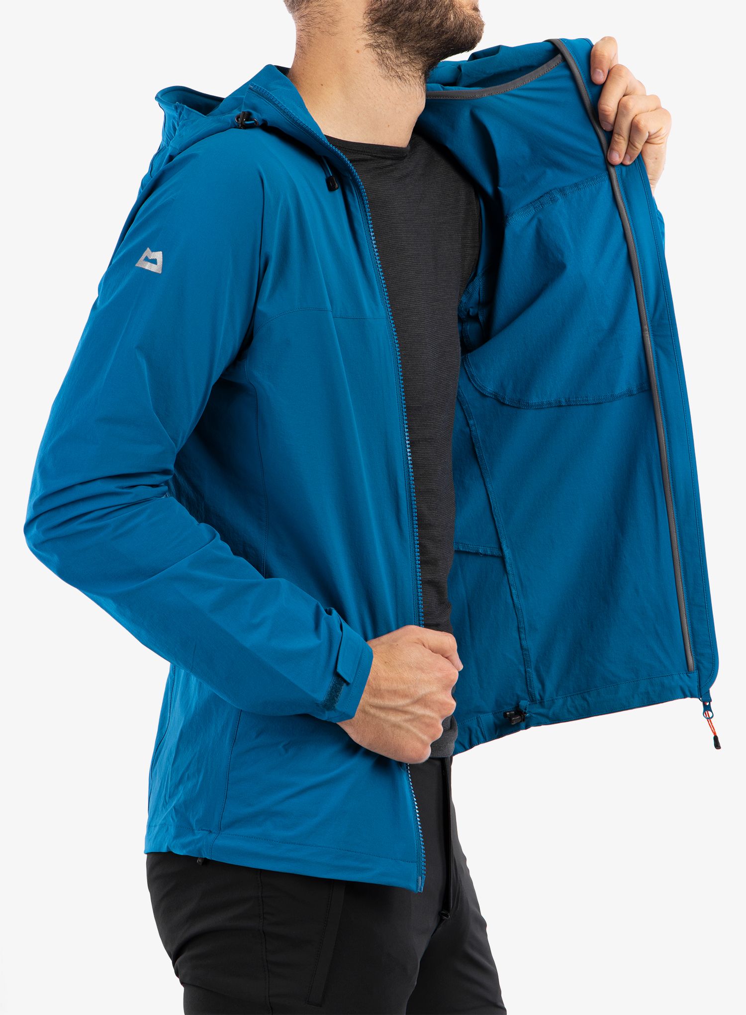 Softshellová bunda Mountain Equipment Squall Hooded Jacket - alto blue