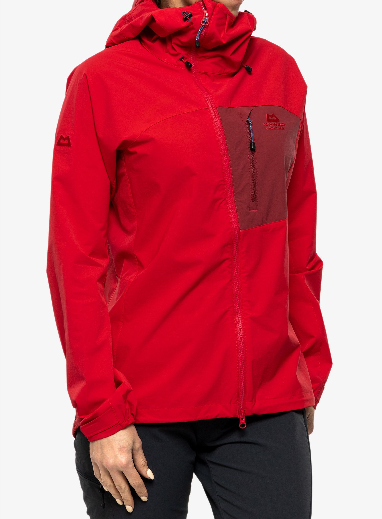 Softshellová bunda dámská Mountain Equipment Squall Hooded Jacket - capsicum/tibetan red
