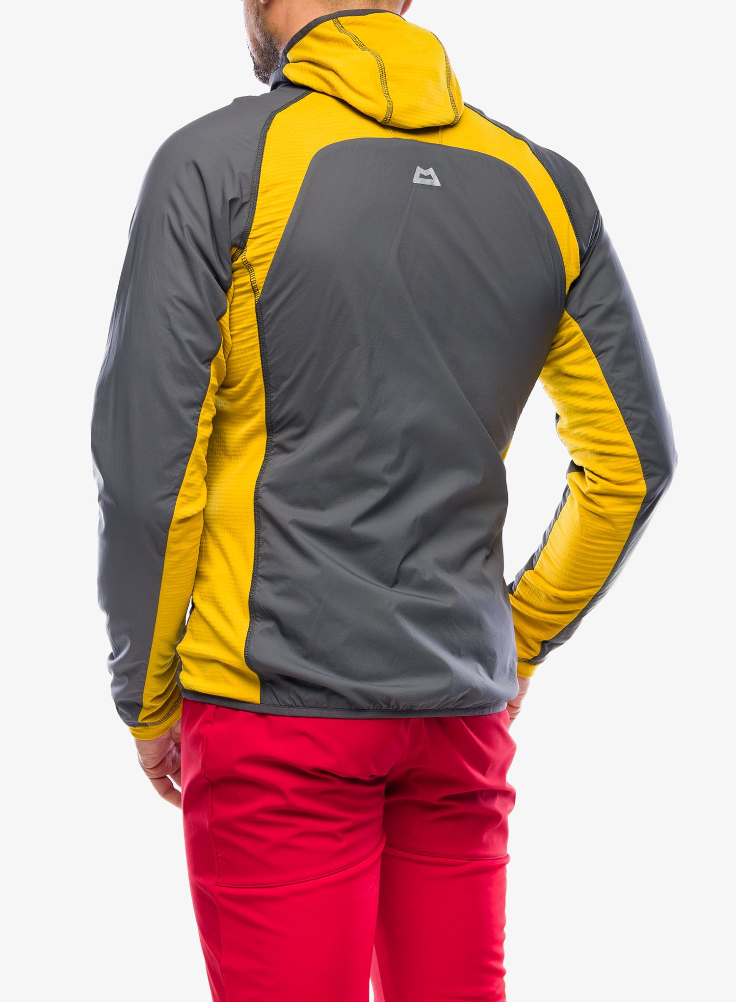 Hybridní bunda Mountain Equipment Switch Pro Hooded Jacket- anvil grey/acid