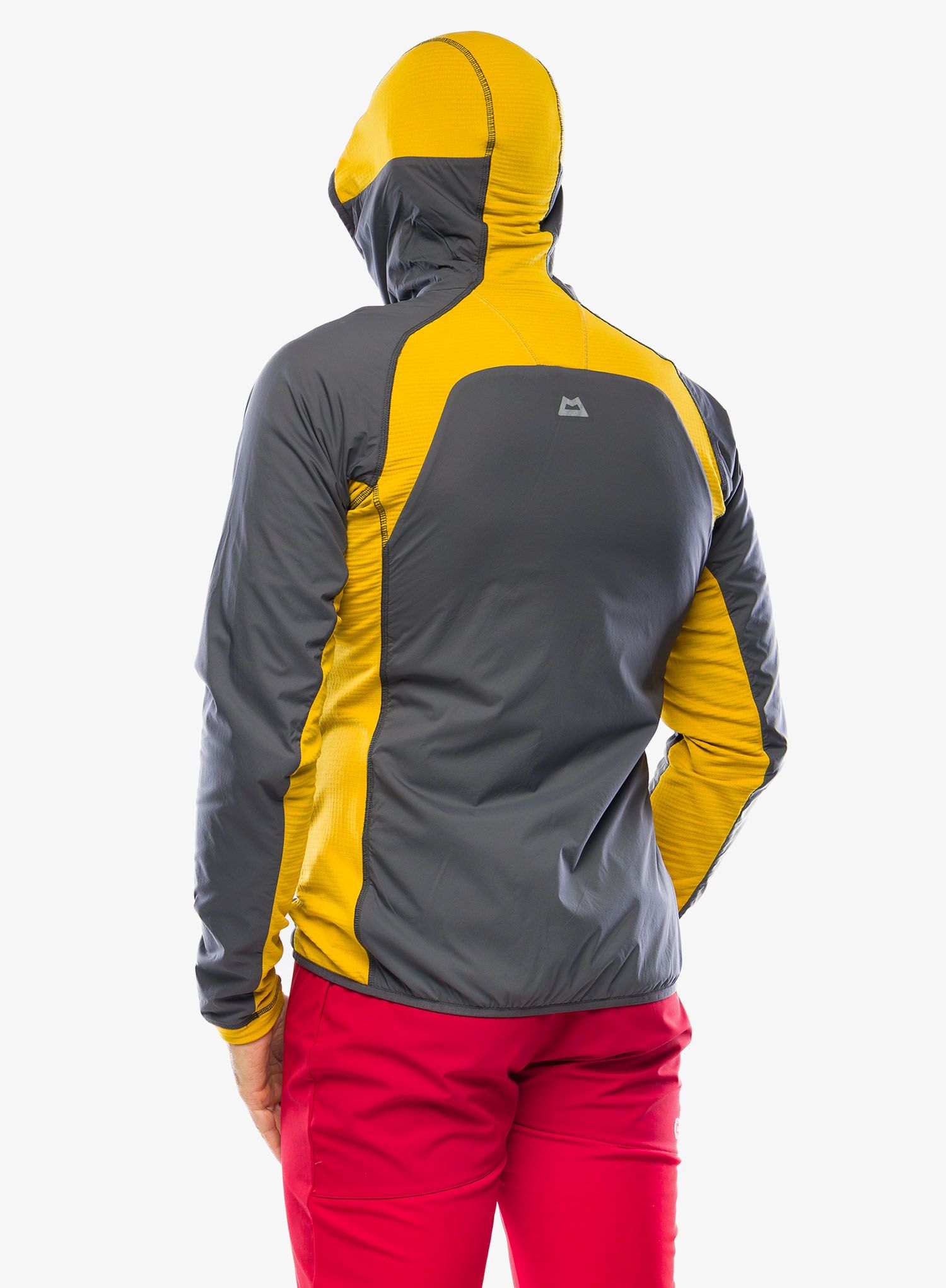 Hybridní bunda Mountain Equipment Switch Pro Hooded Jacket- anvil grey/acid