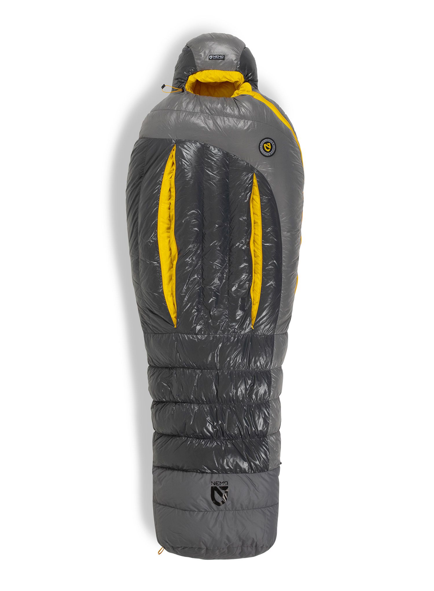 Perovy spacák Nemo Sonic 0 Reg (183 cm) - goodnight gray/goldfinch