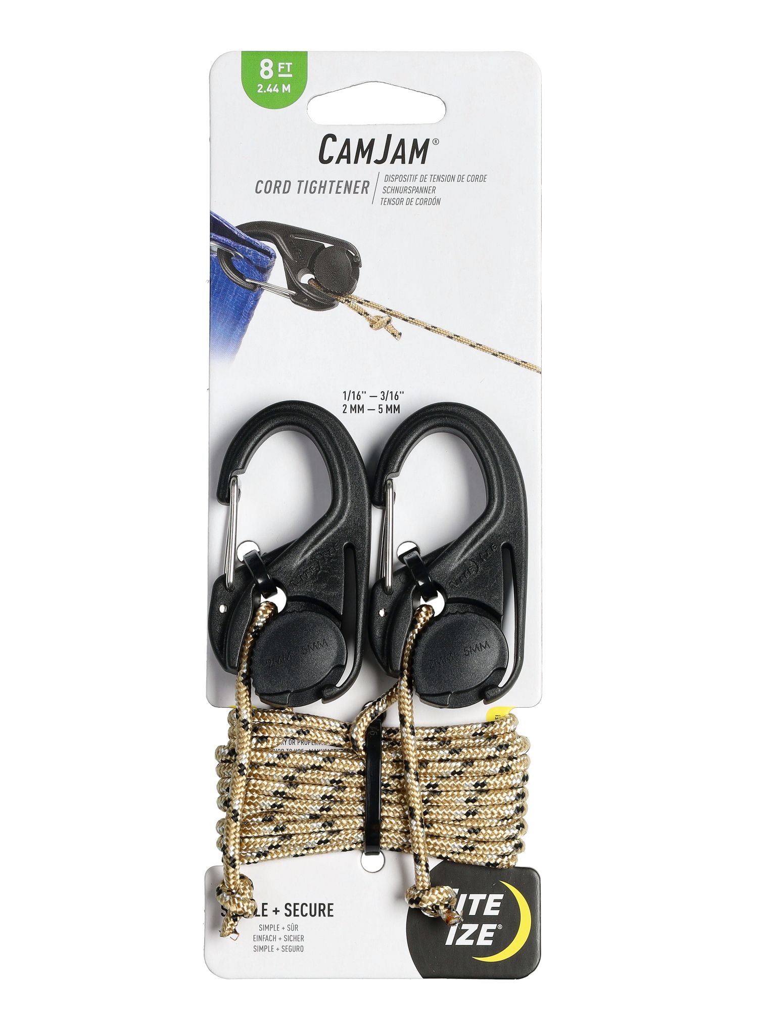 Montážní sada Nite Ize CamJam Cord Tightener - 2 Pack 2,4 m