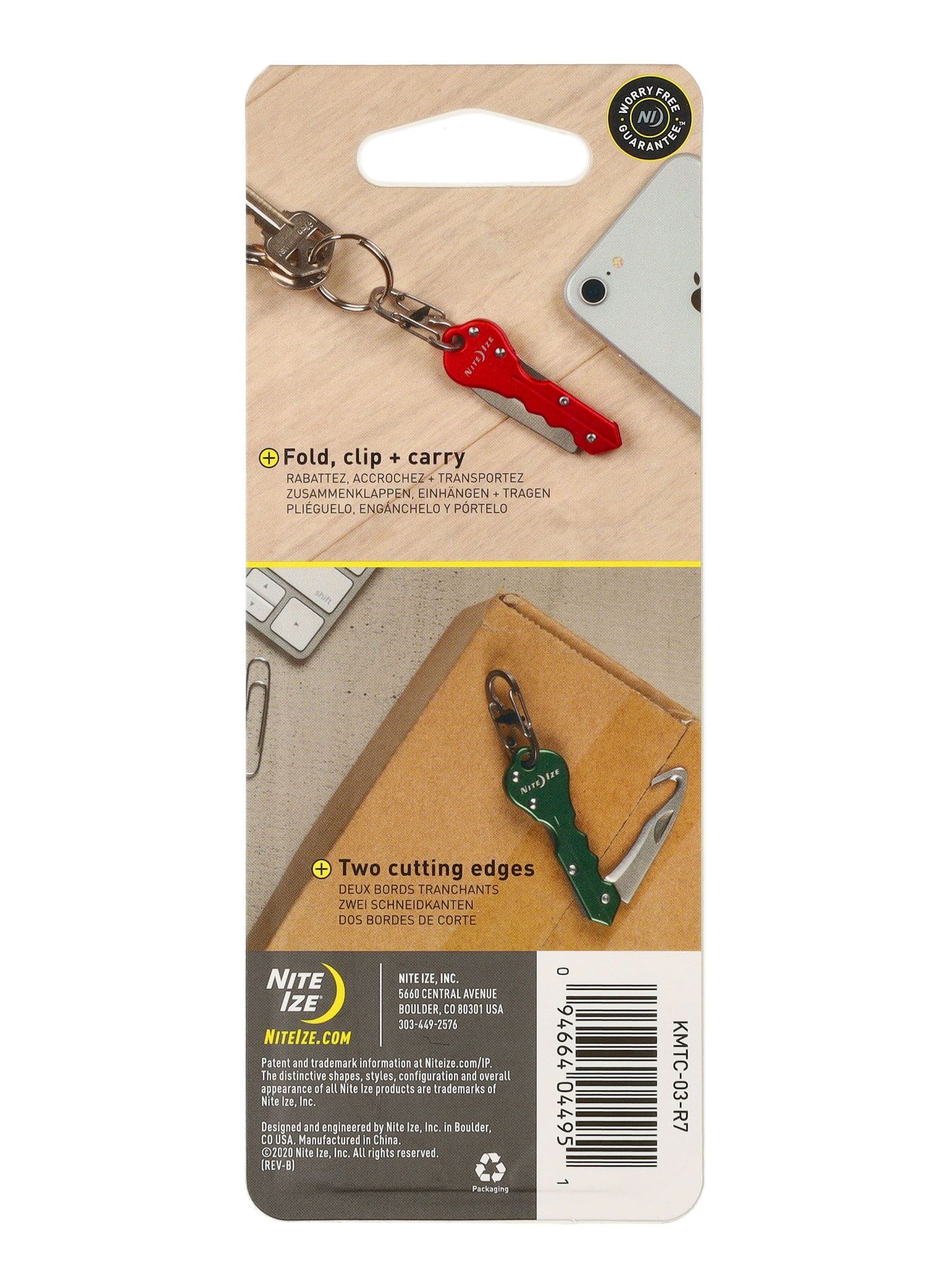 Přívěšek Nite Ize DoohicKey Key Chain Hook Knife - blue