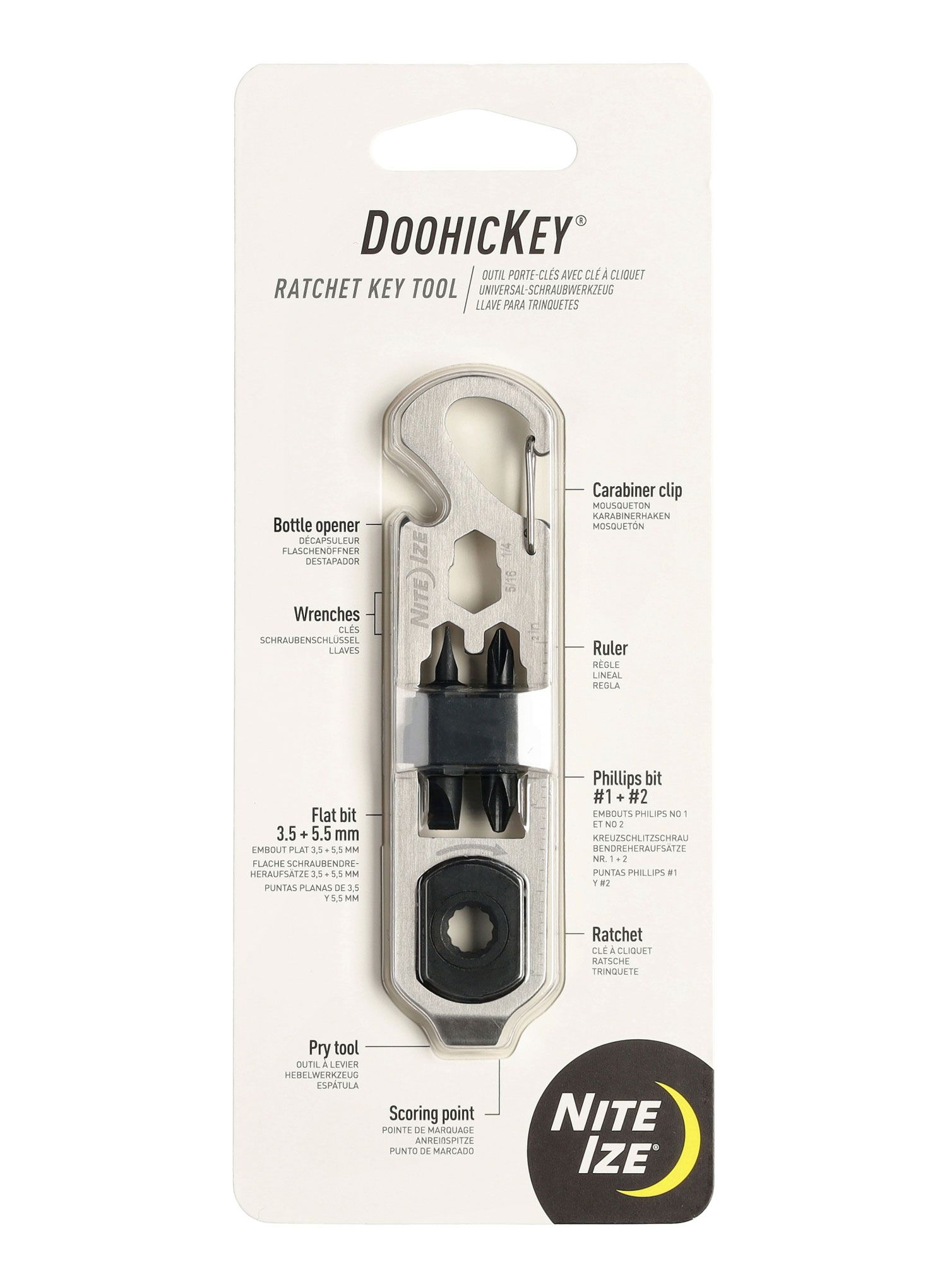 Multitool Nite Ize DoohicKey Ratchet Key Tool - stainless steel
