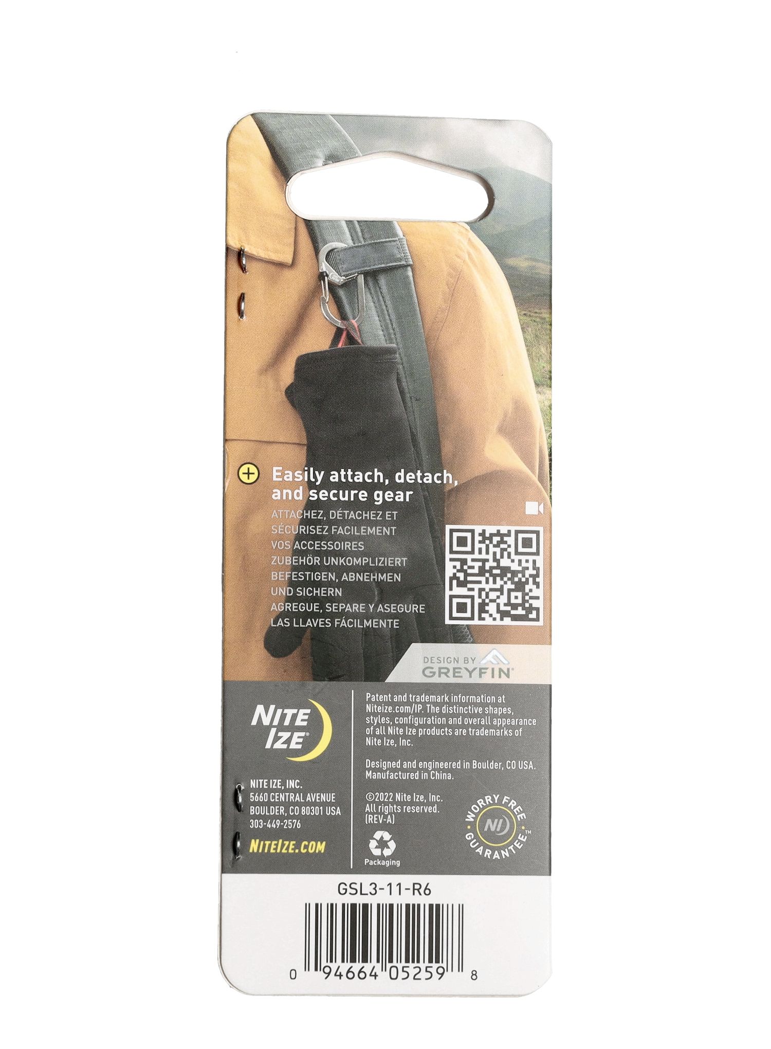 Karabina Nite Ize G-Series SlideLock Dual Chamber Carabiner 3 - stainless steel