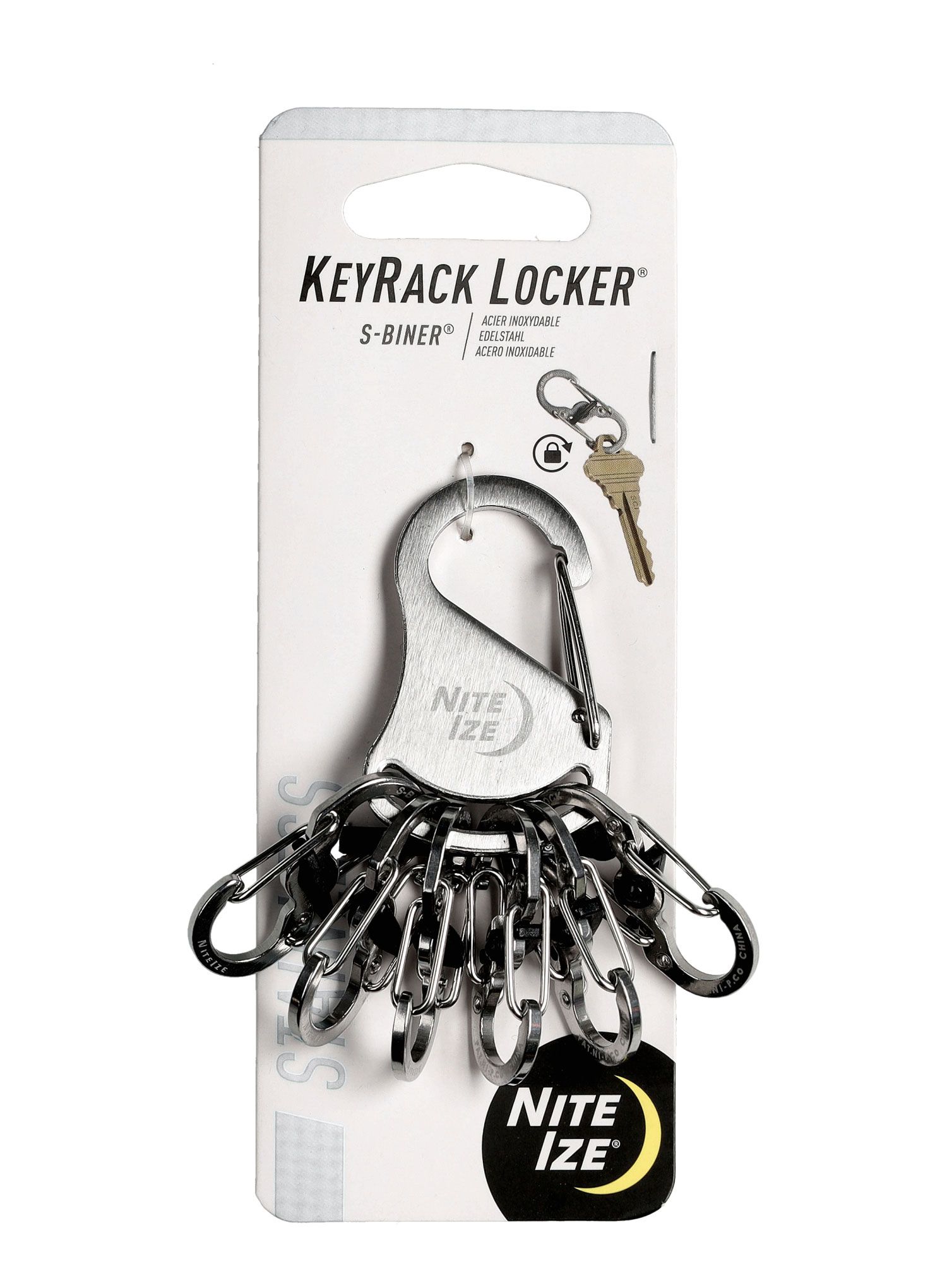 Karabina Nite Ize S-Biner KeyRack Locker - steel