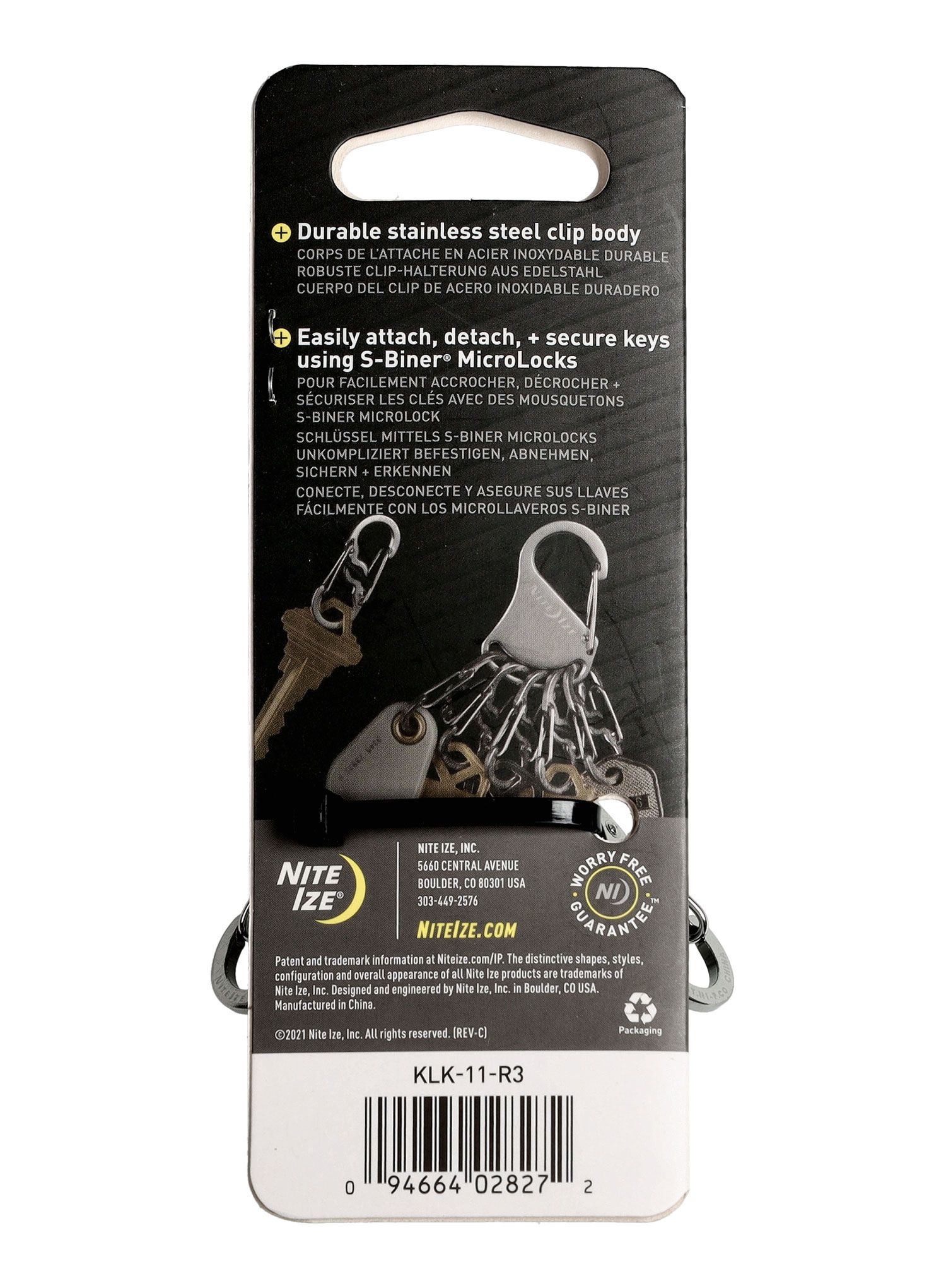 Karabina Nite Ize S-Biner KeyRack Locker - steel