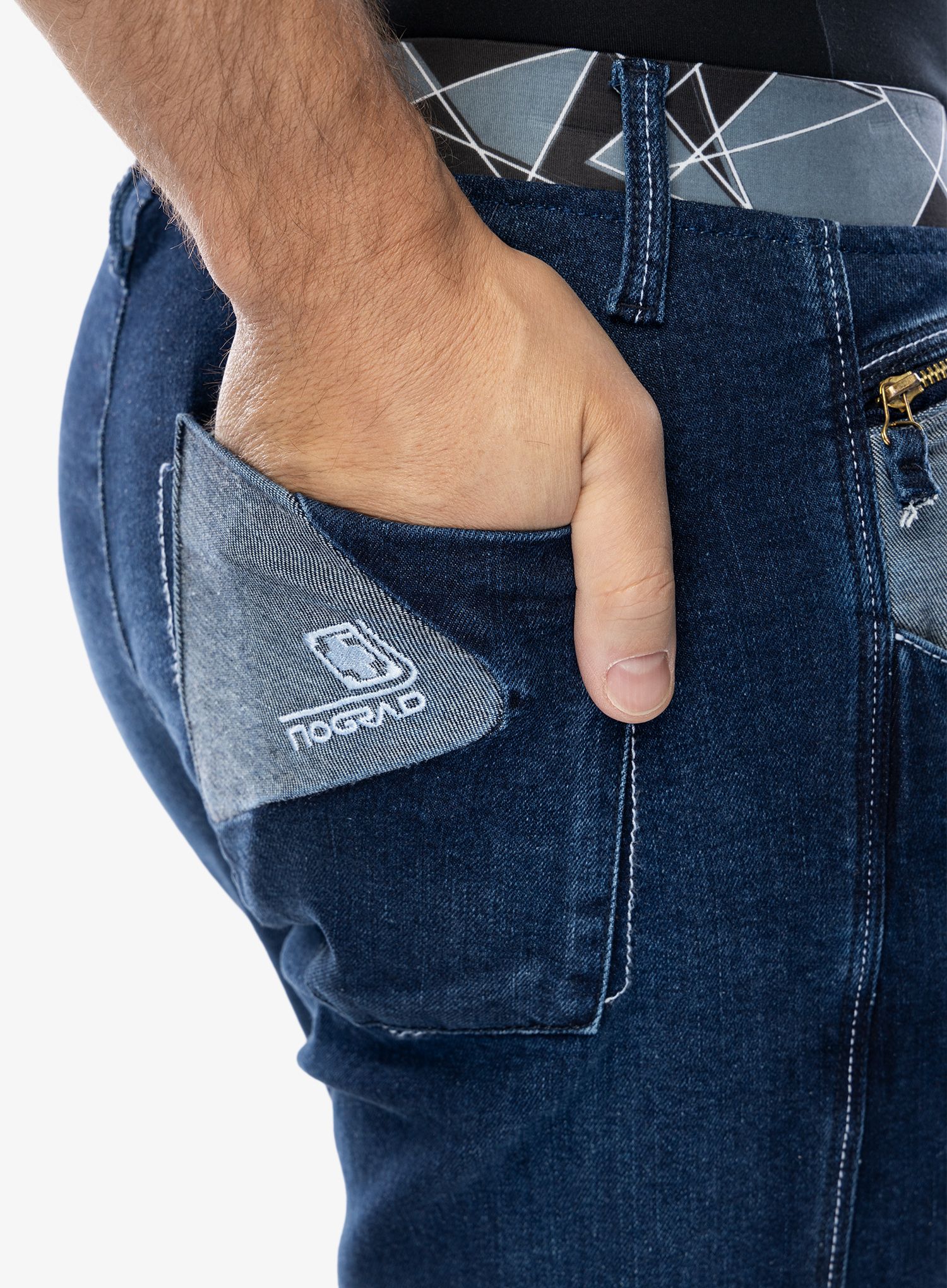 Lezecké kalhoty Nograd Yaniro Pants Denim - denim