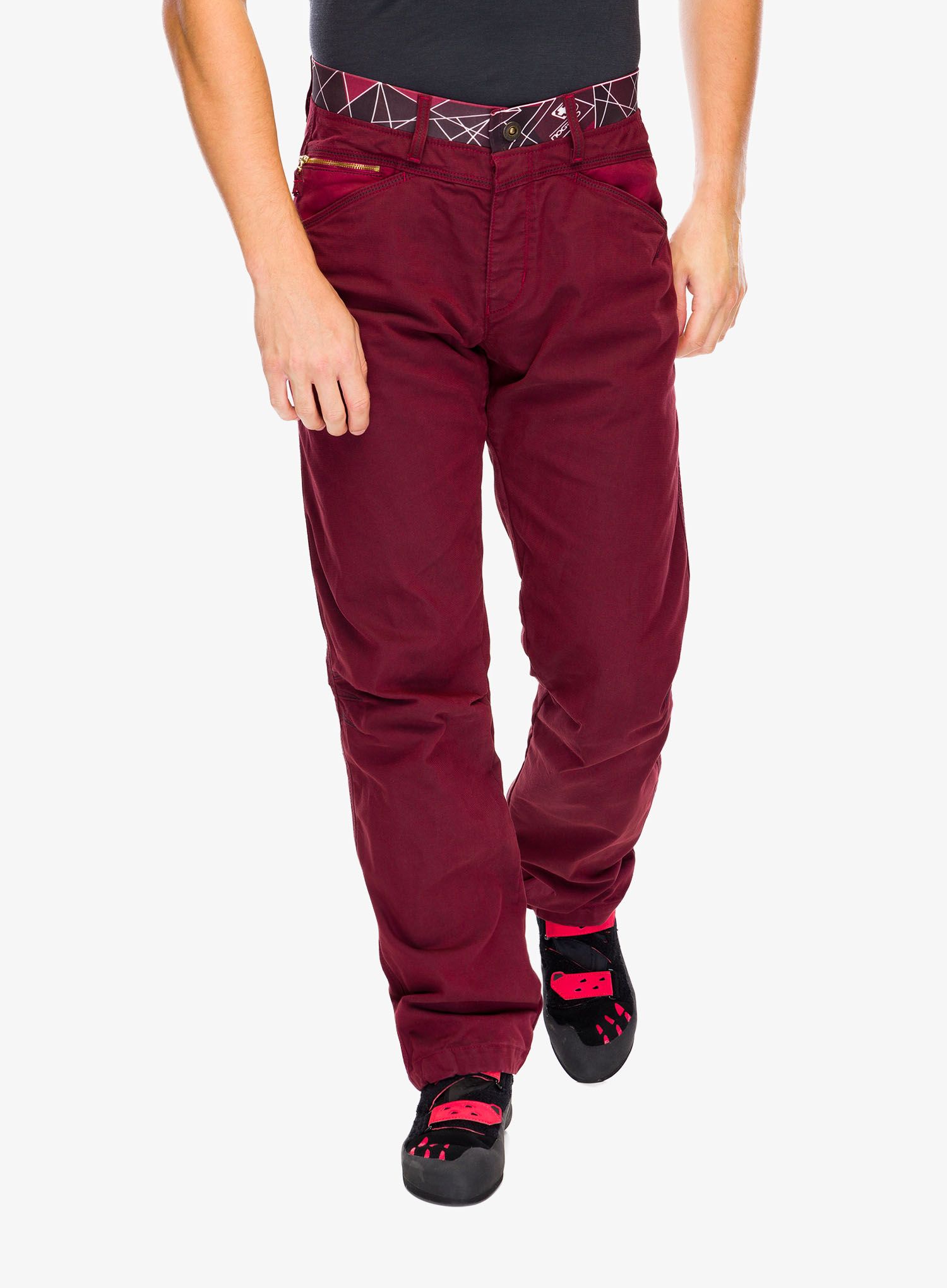 Lezecké kalhoty Nograd Yaniro Pants - dark red/red