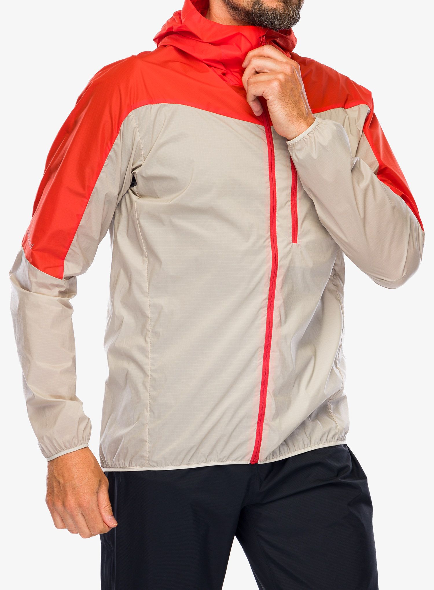 Větrovka Norrona Falketind Aero60 Hood - arednalin/pure cashmere