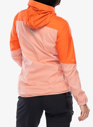 Dámská bunda Norrona Falketind Aero60 Hood - orange alert/peach amber