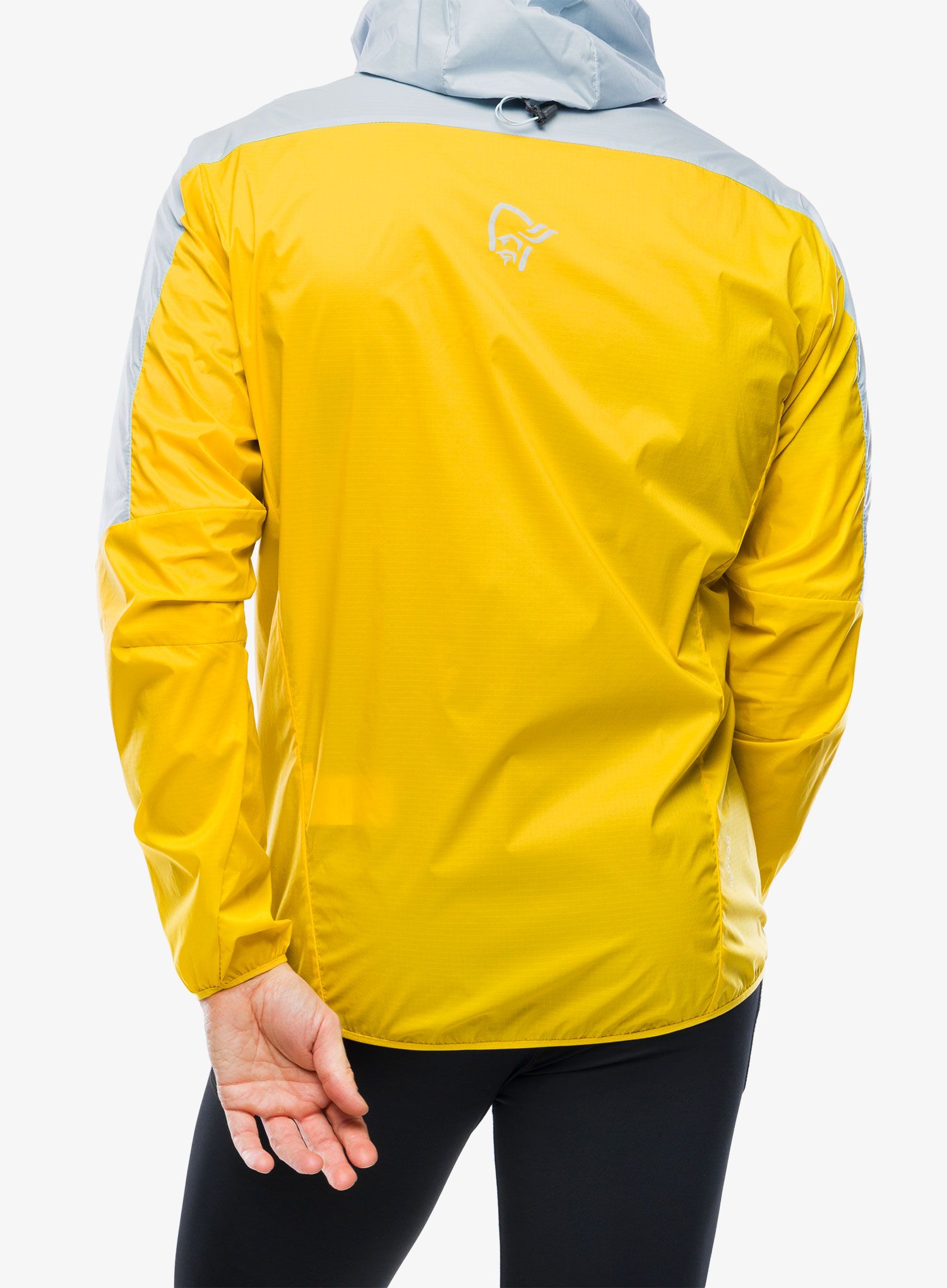 Pánská bunda Norrona Falketind Aero60 Hood - sulphur/blue fog