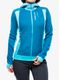 Outdoor mikina dámská Norrona Falketind Alpha120 Zip Hood - aquarius/mykonos blue