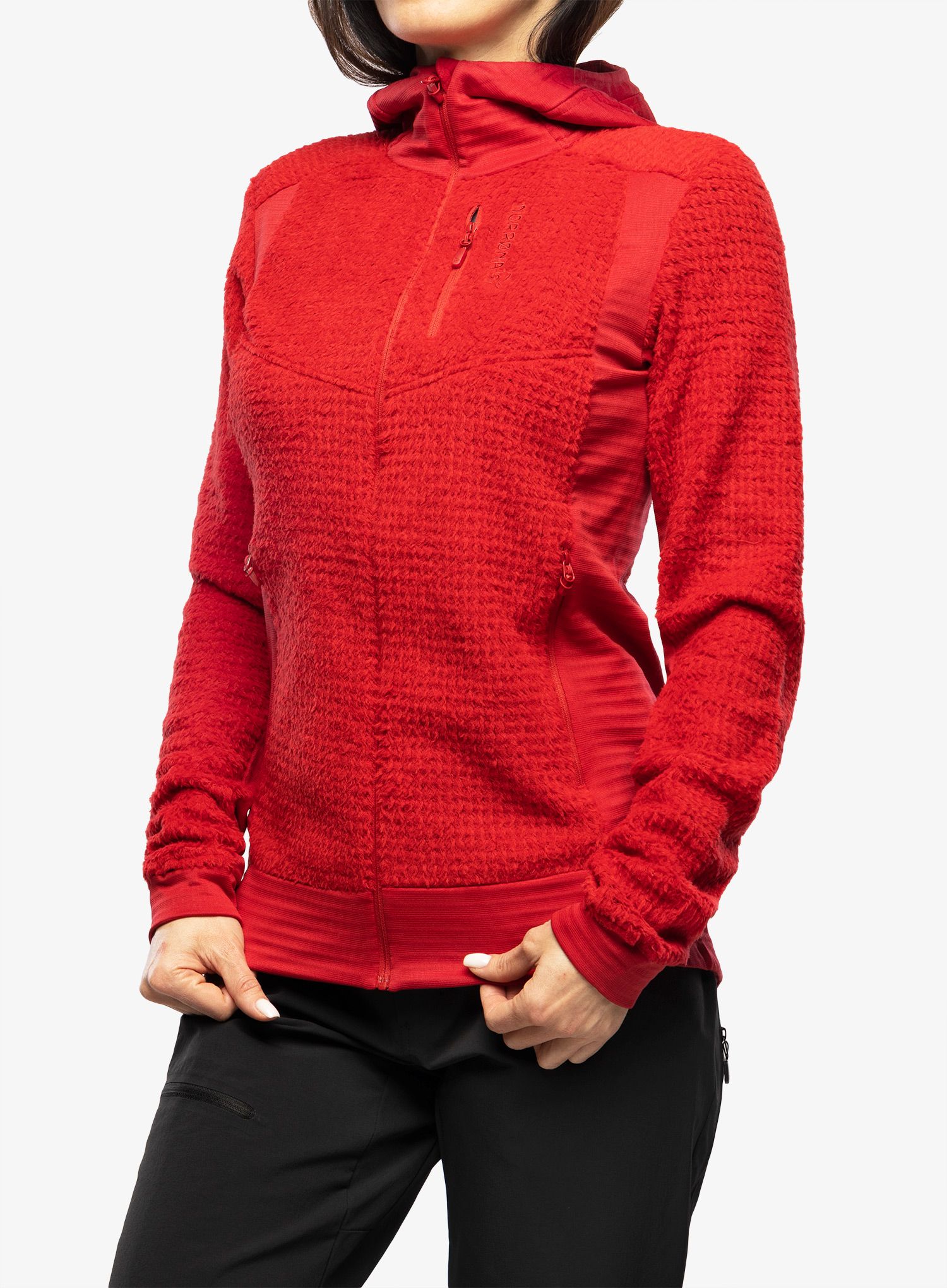 Dámská mikina Norrona Falketind Alpha120 Zip Hood - jester red