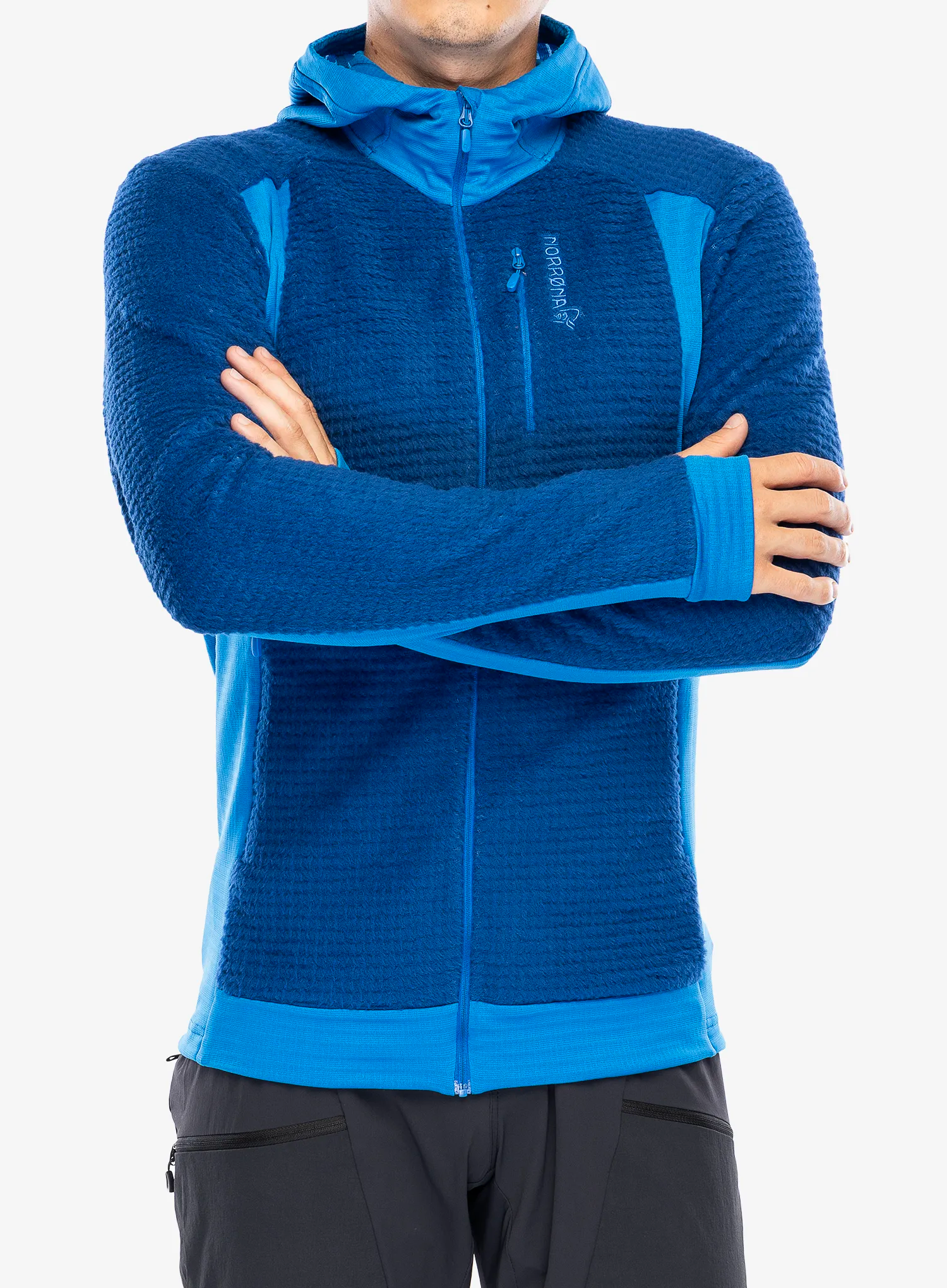Mikina s kapucí Norrona Falketind Alpha120 Zip Hood - limoges